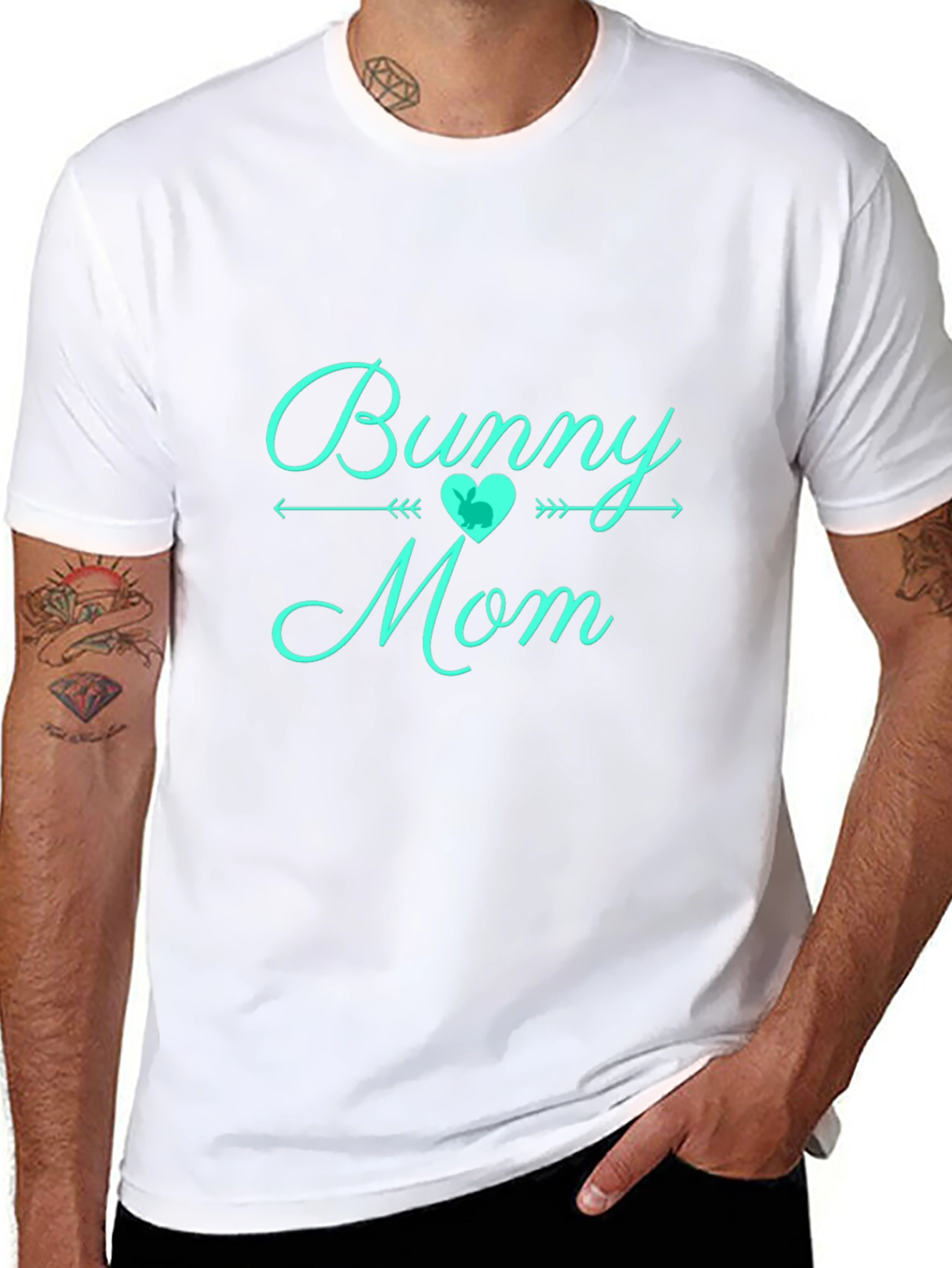 Bunny Mom Graphic T-Shirt - Soft Cotton Tee