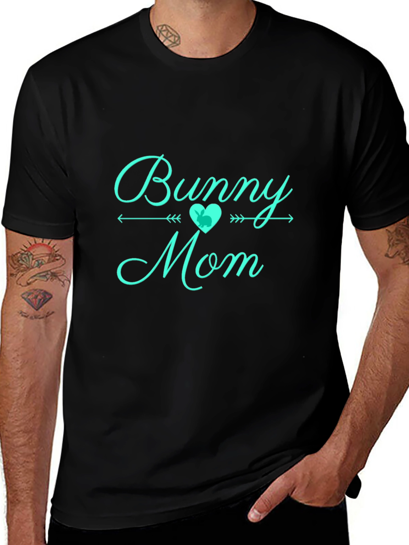 Bunny Mom Graphic T-Shirt - Soft Cotton Tee
