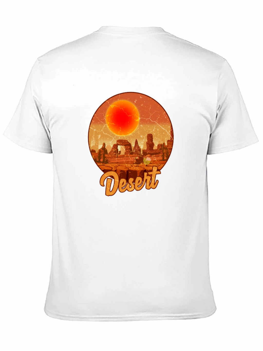 Desert Graphic Tee - Retro Sunscape T-Shirt