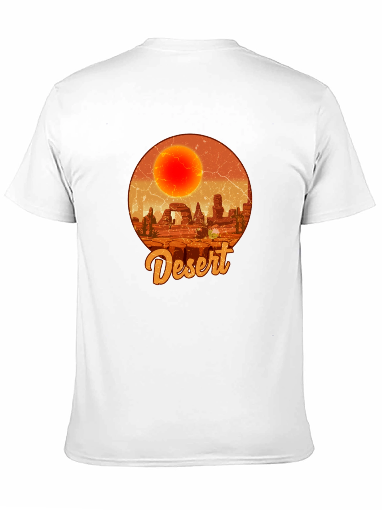 Desert Graphic Tee - Retro Sunscape T-Shirt