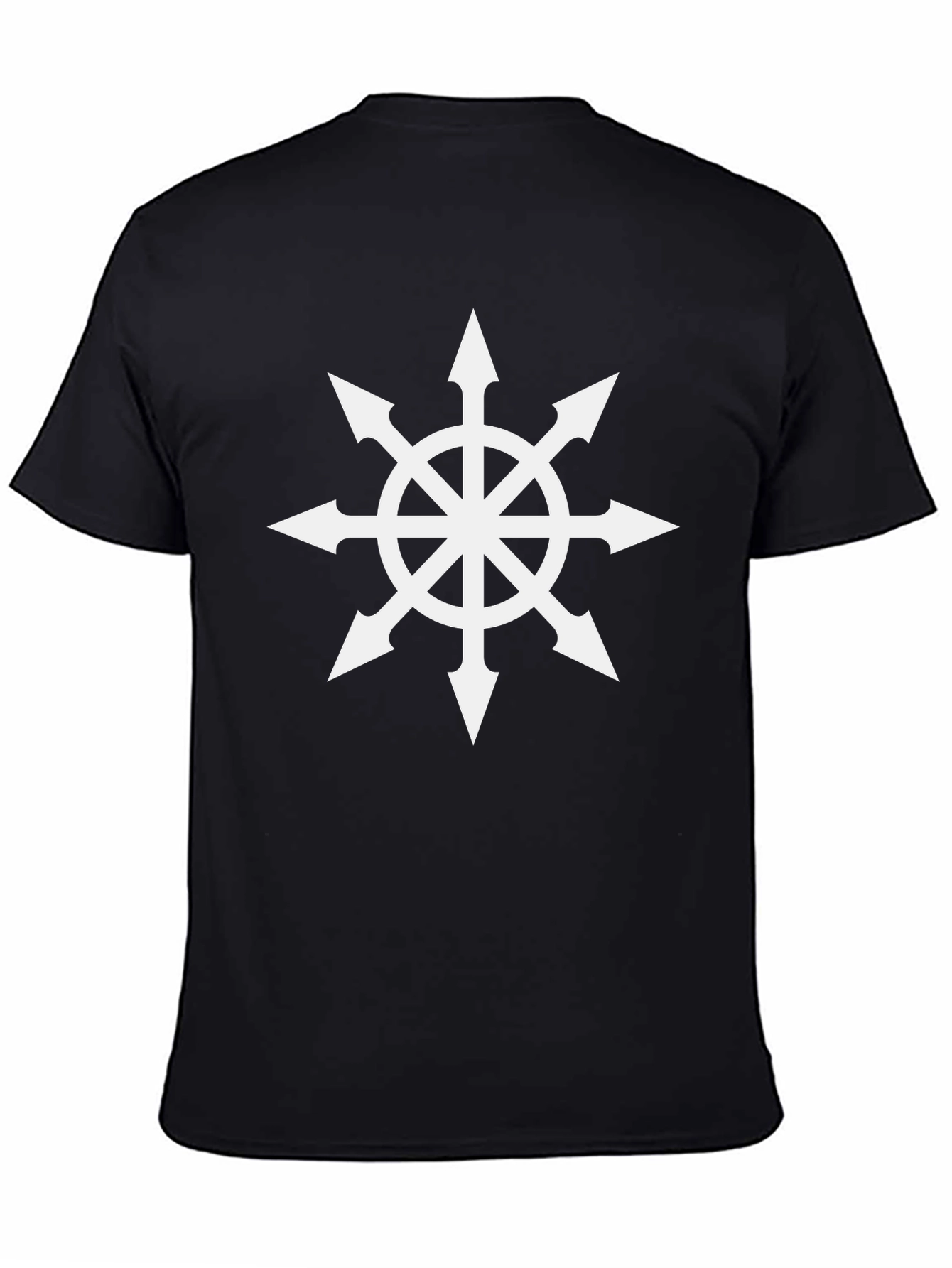 Chaos Star Graphic T-Shirt - Black Cotton Tee