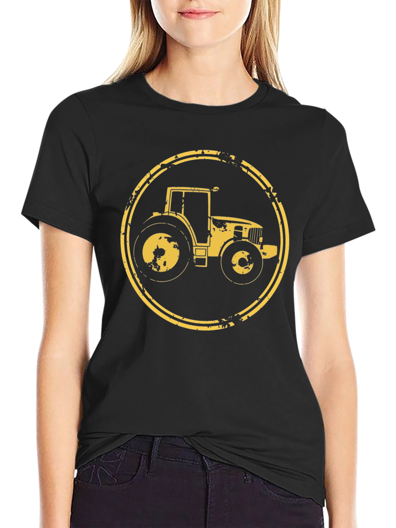 Distressed Tractor Graphic Tee