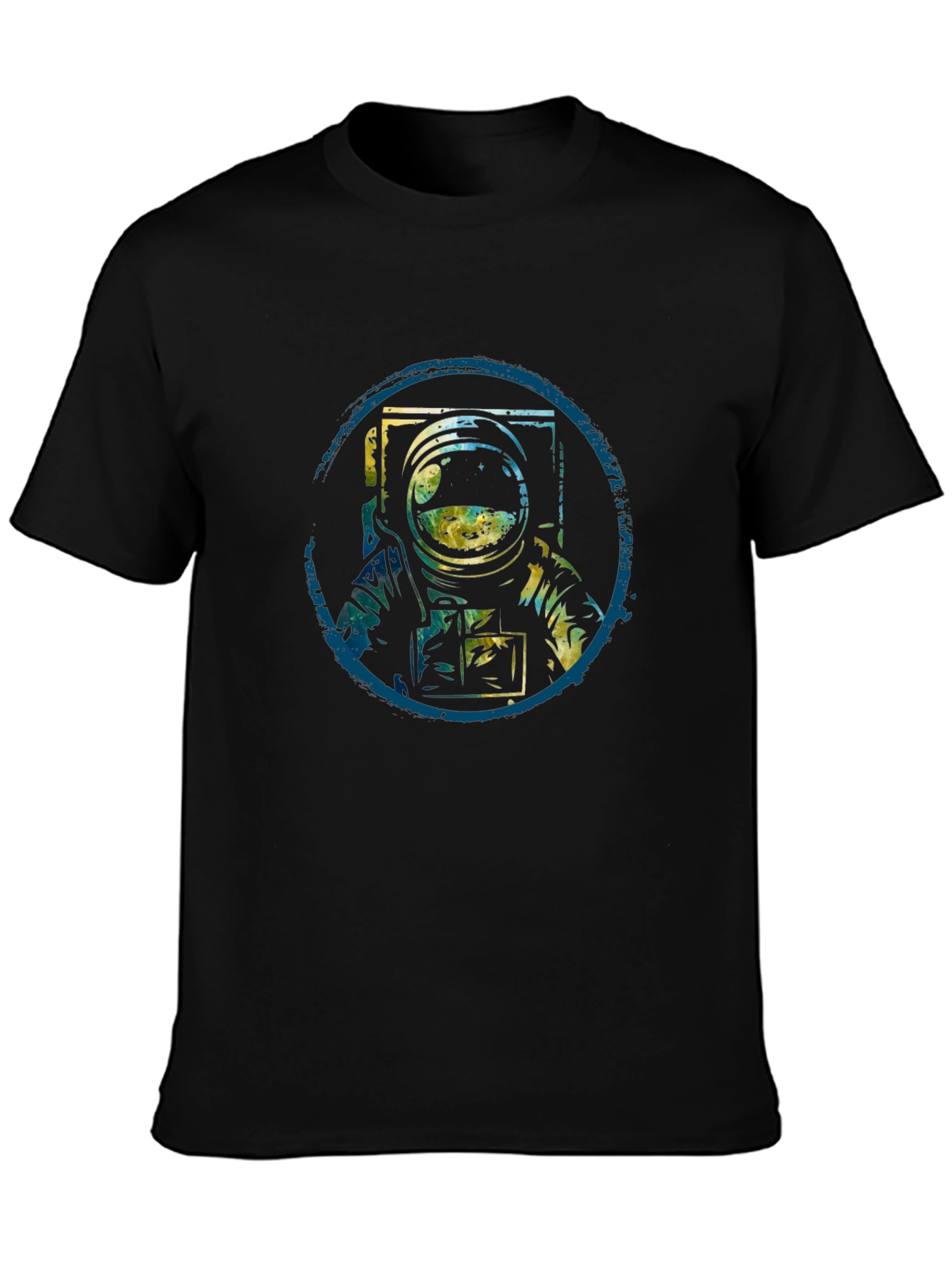 Astronaut Graphic Tee - Black Cotton Blend