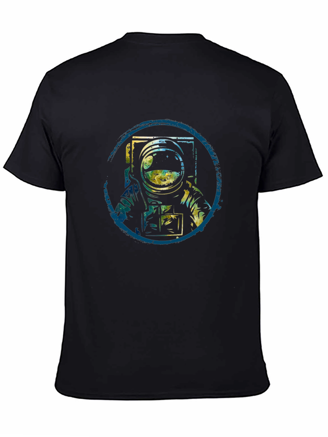 Astronaut Graphic Tee - Black Cotton Blend
