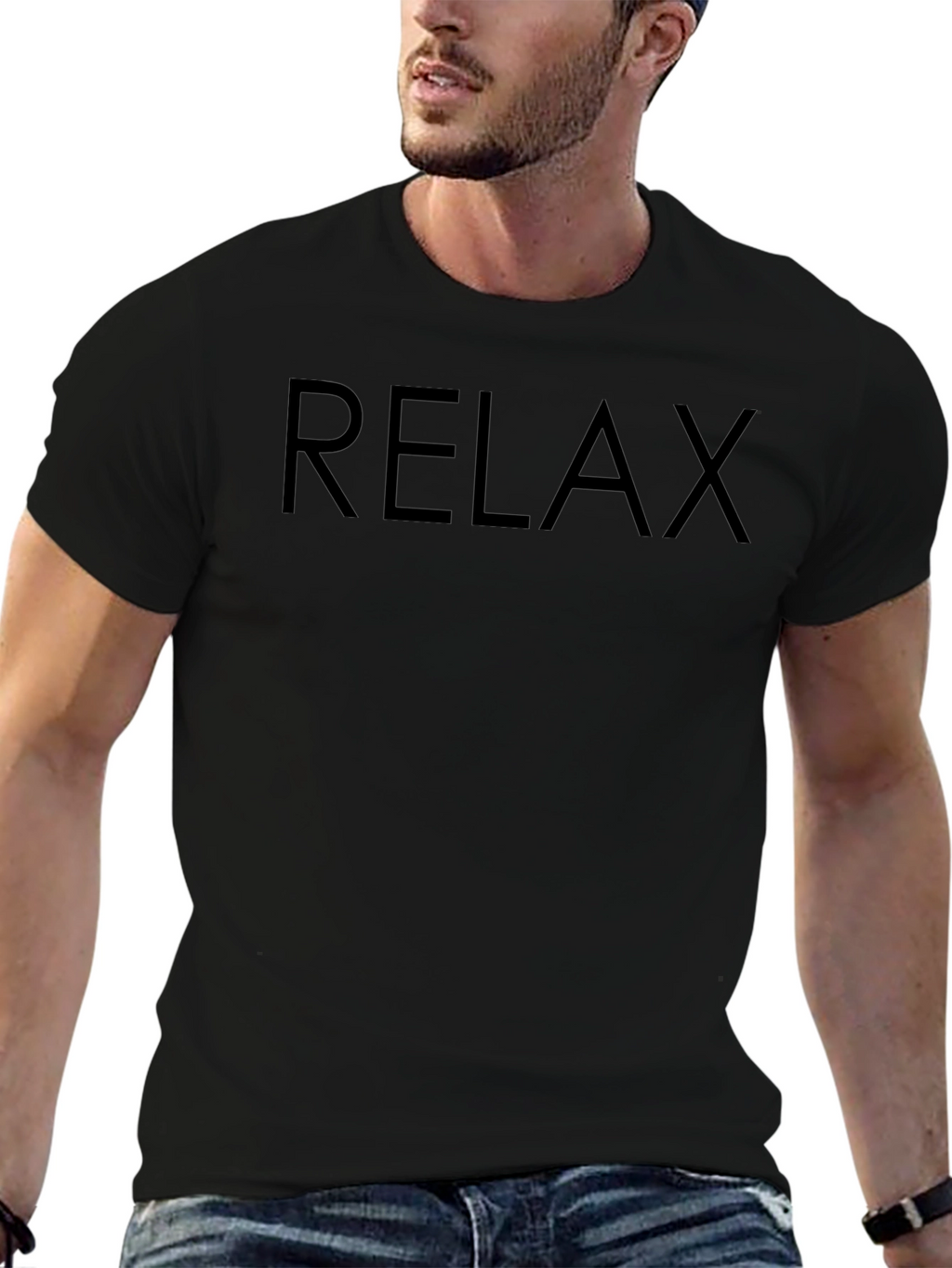 Relax Black T-Shirt - Casual Comfort