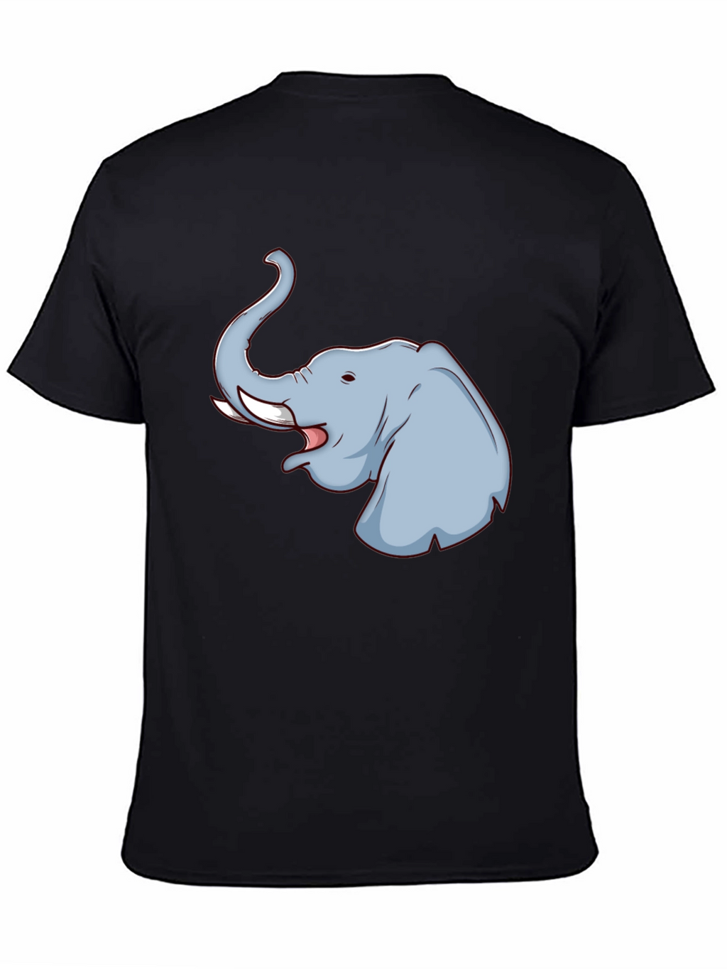 Elephant Graphic T-Shirt - Black Cotton Tee