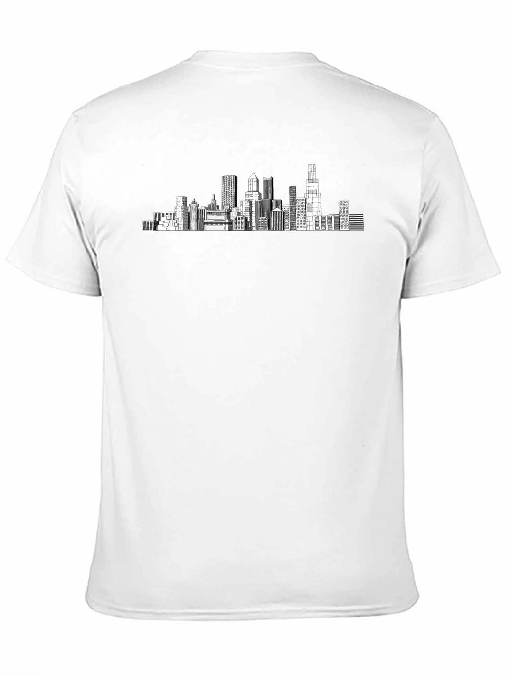 Cityscape Graphic Tee - Modern Black T-Shirt