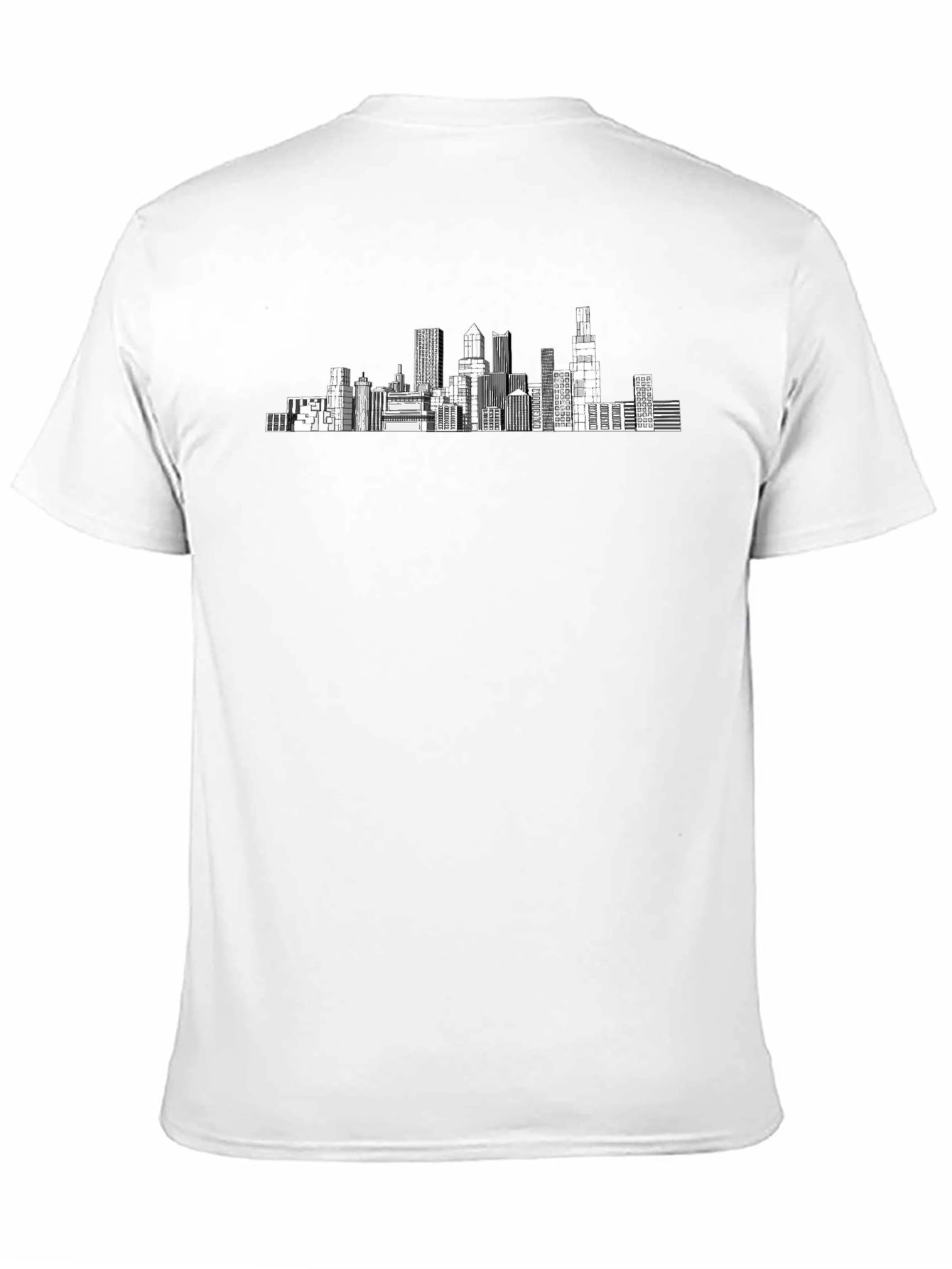 Cityscape Graphic Tee - Modern Black T-Shirt