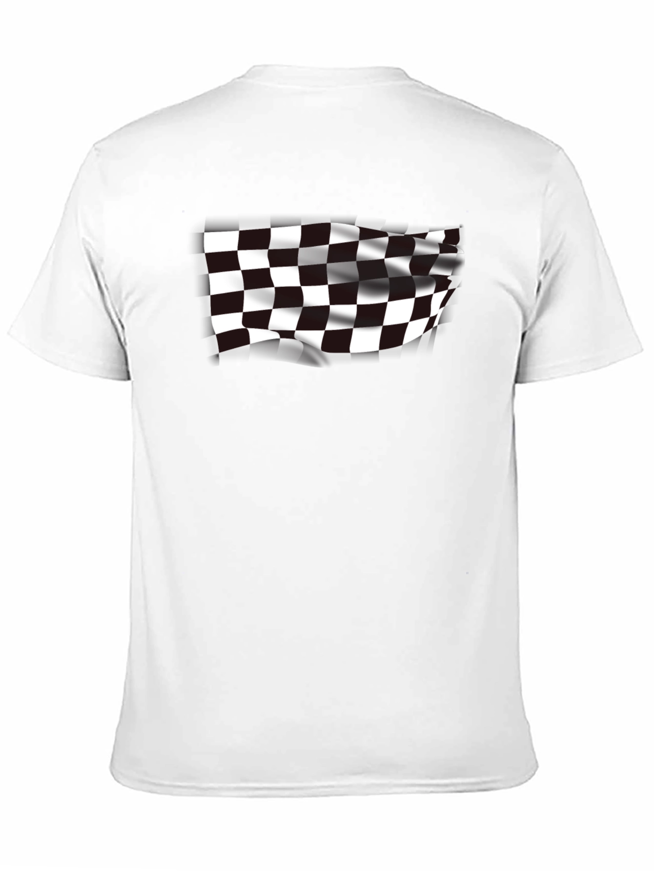 Checkered Flag Graphic Tee - Race Day Ready!