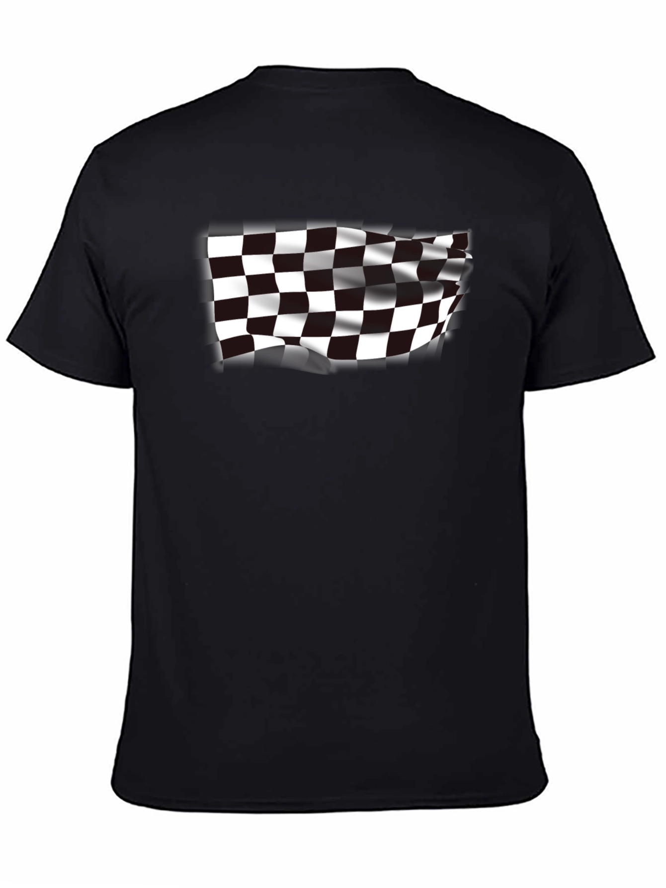 Checkered Flag Graphic Tee - Race Day Ready!