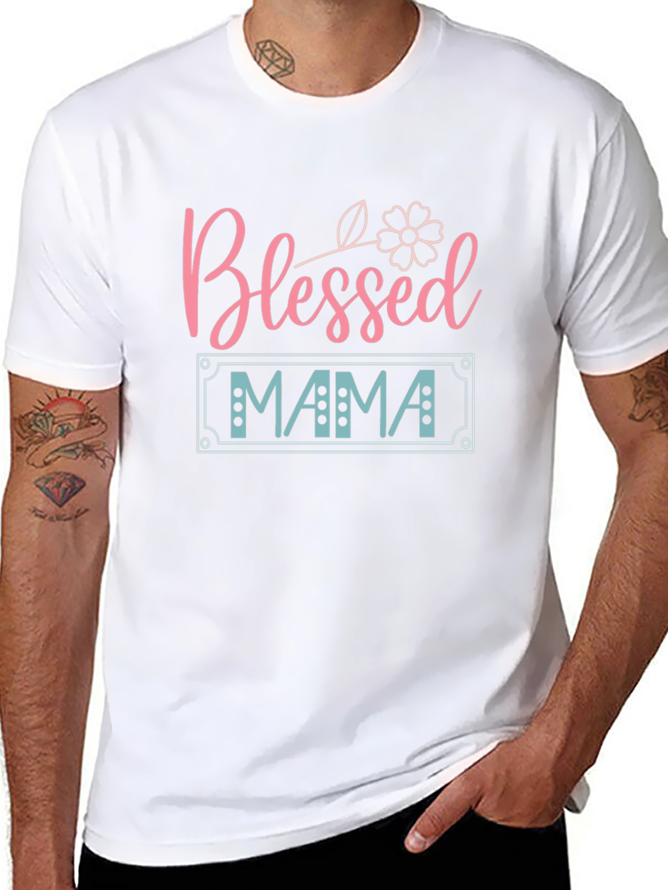 Blessed Mama T-Shirt - Cute Mothers Day Gift