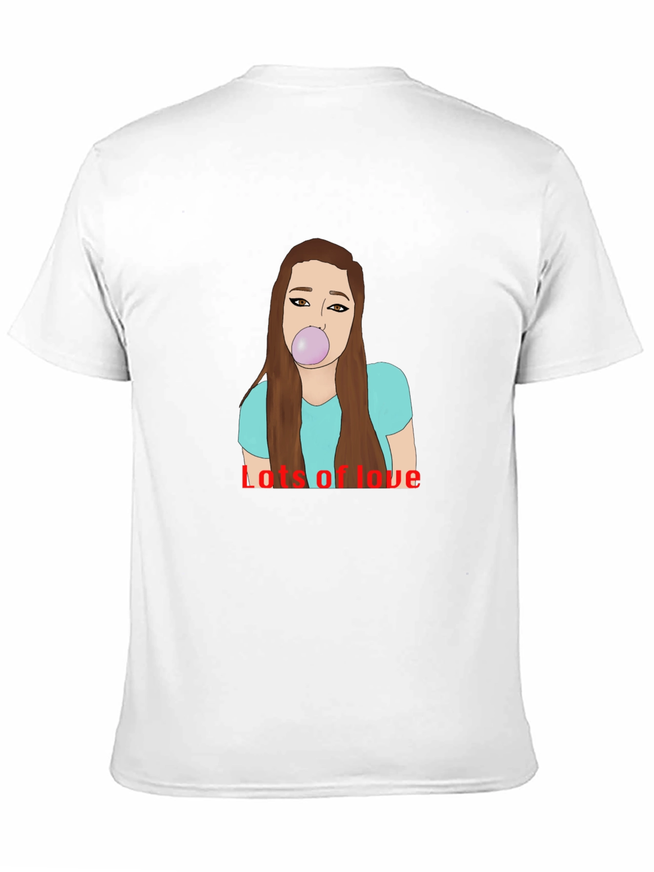 Lots of Love Graphic Tee - Black Cotton Blend