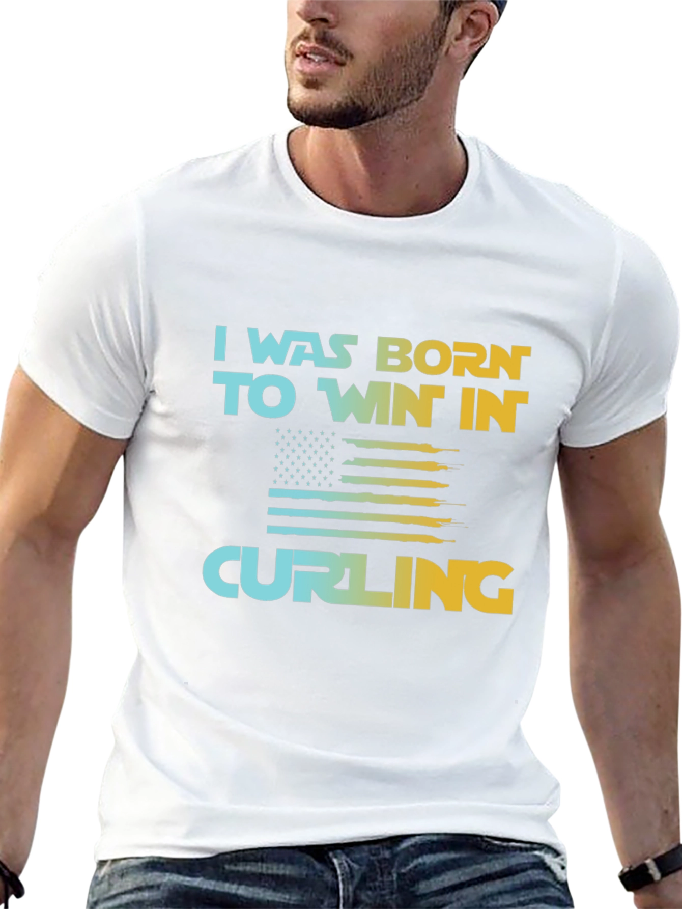 Curling Fan T-Shirt - Born to Win