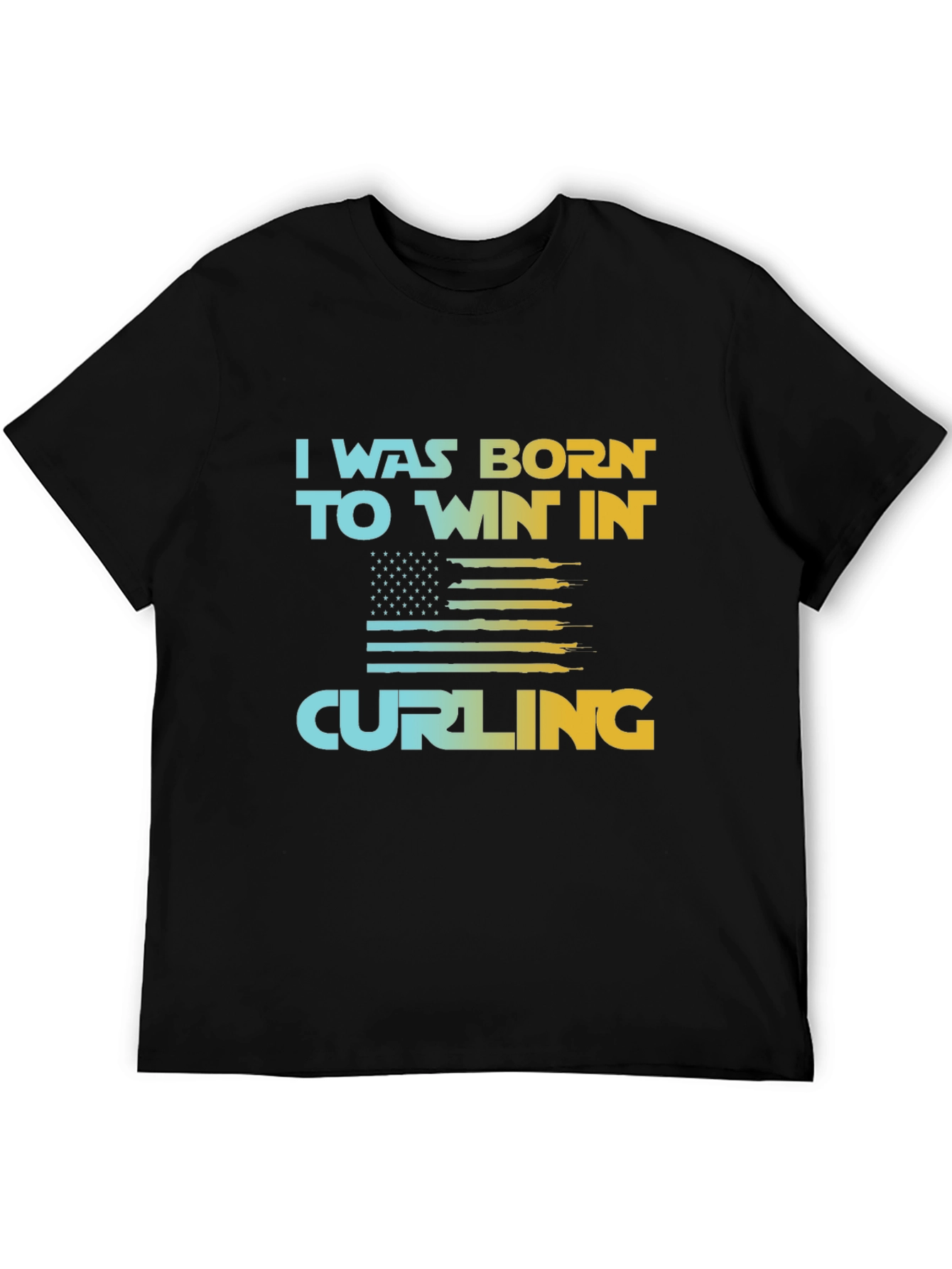 Curling Fan T-Shirt - Born to Win