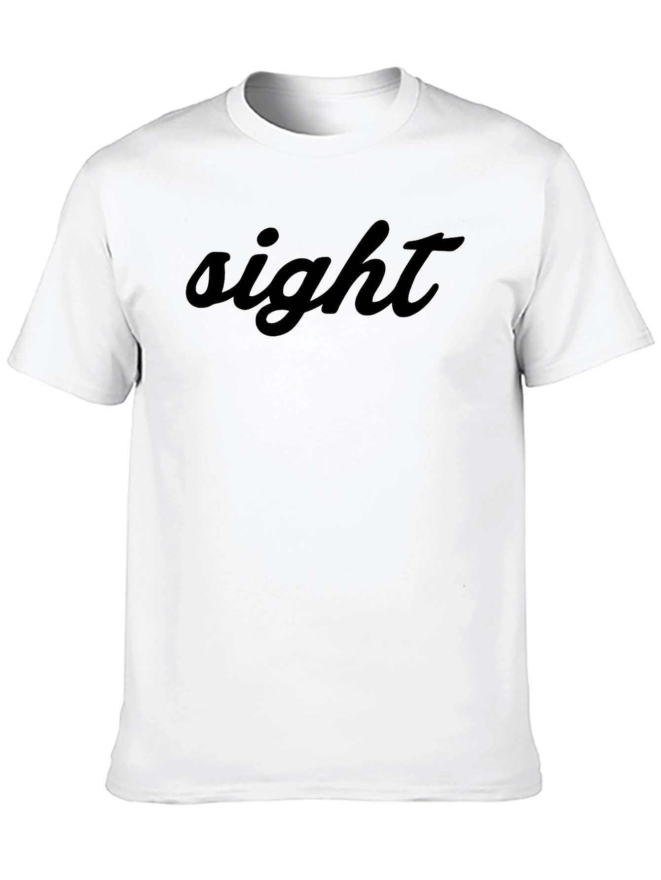 Sight T-Shirt - Black Crew Neck Tee