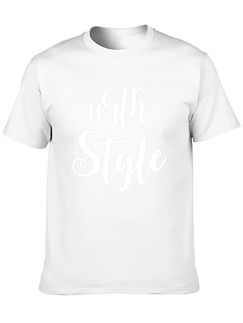 Stylish With Style Graphic Print Black T-Shirt
