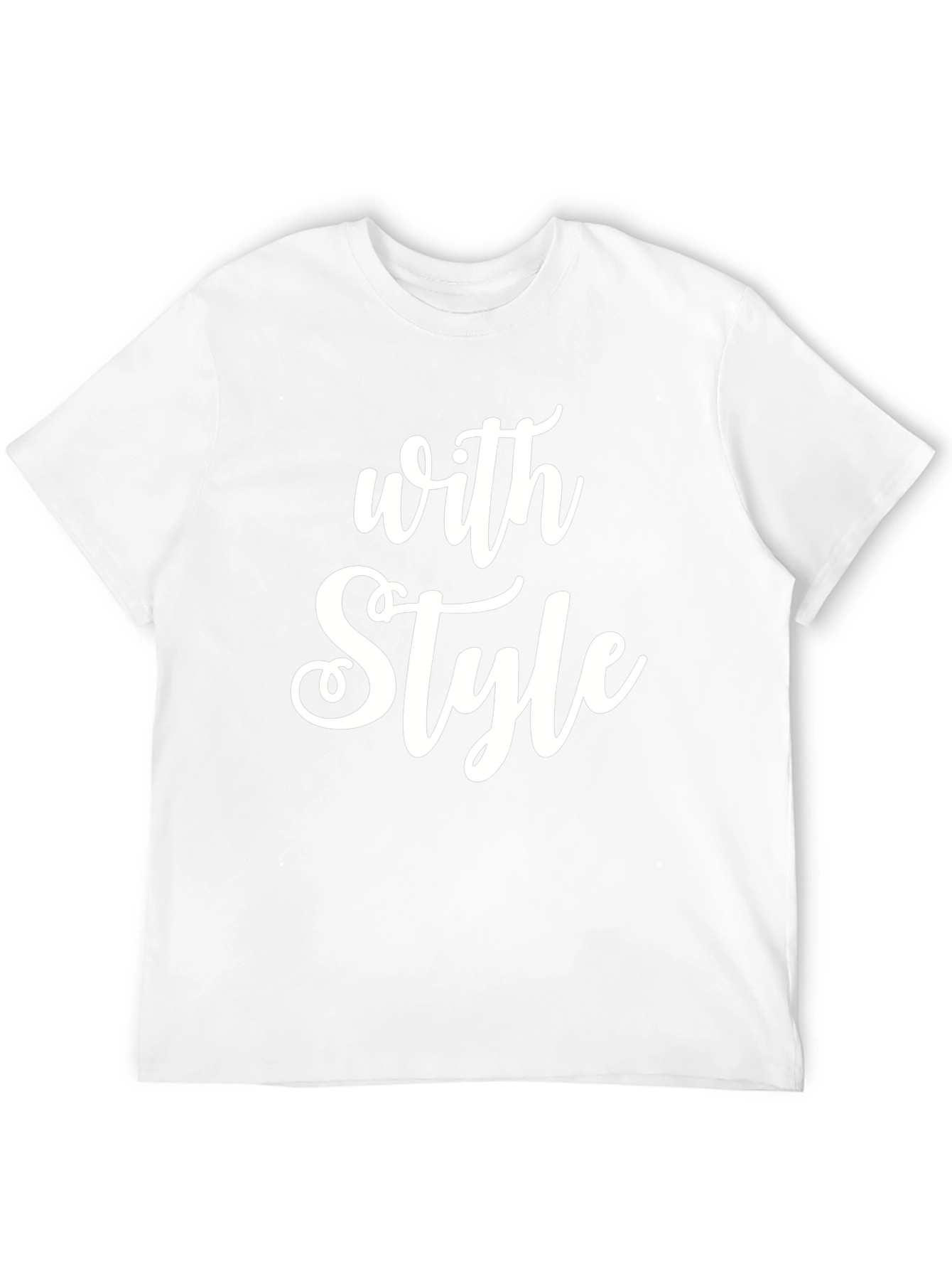 Stylish With Style Graphic Print Black T-Shirt