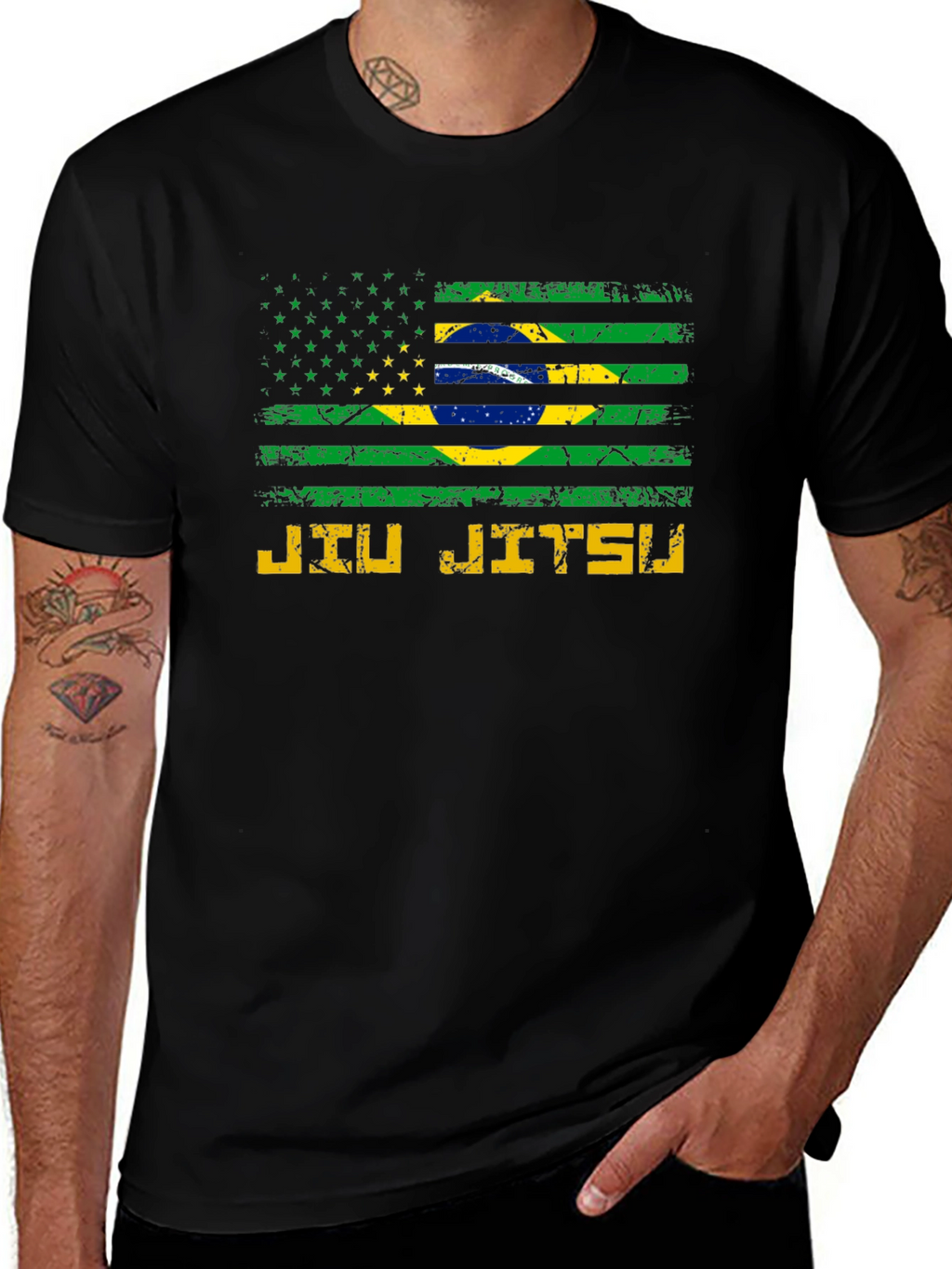 Brazilian Jiu Jitsu Flag T-Shirt