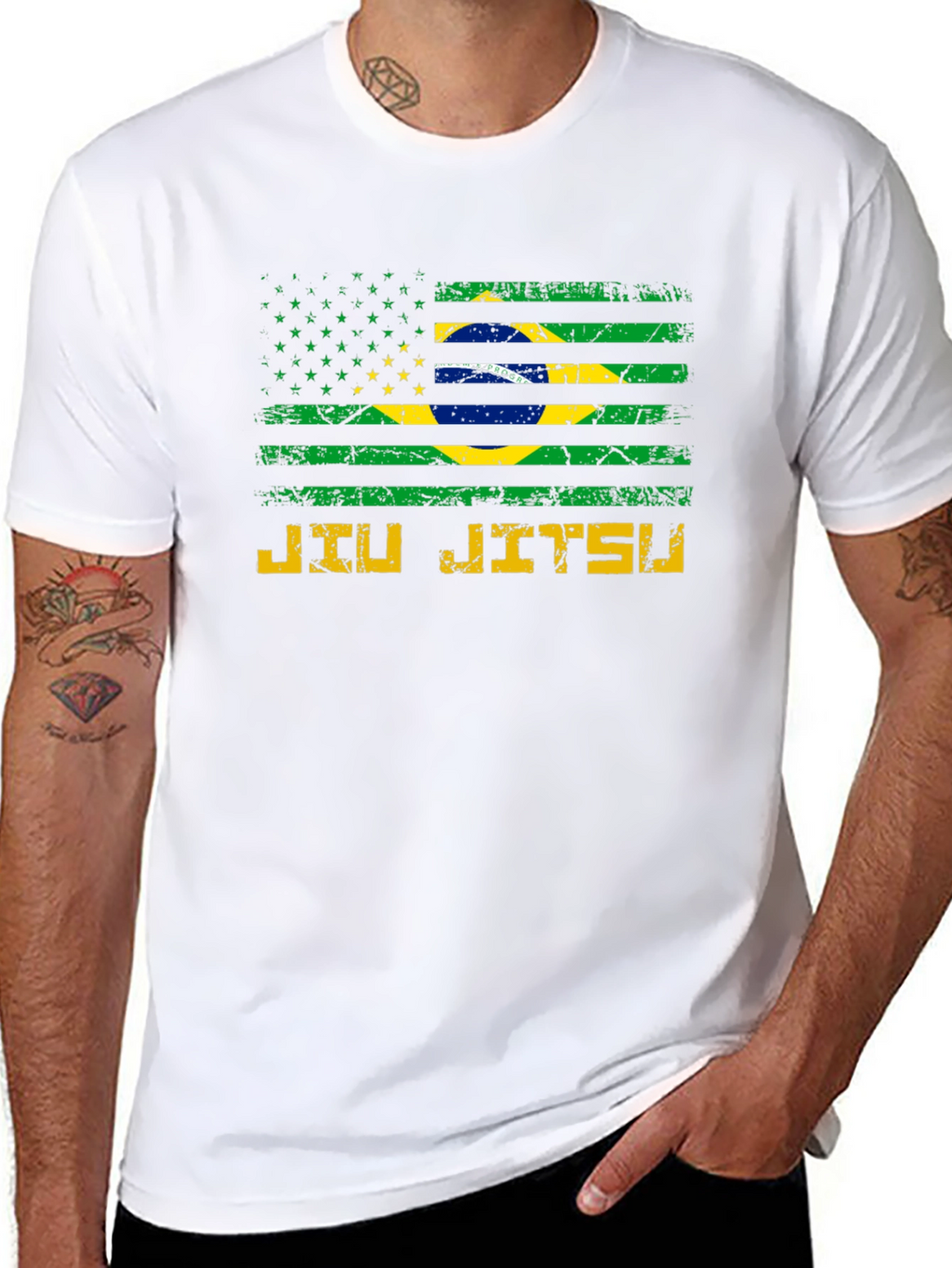 Brazilian Jiu Jitsu Flag T-Shirt