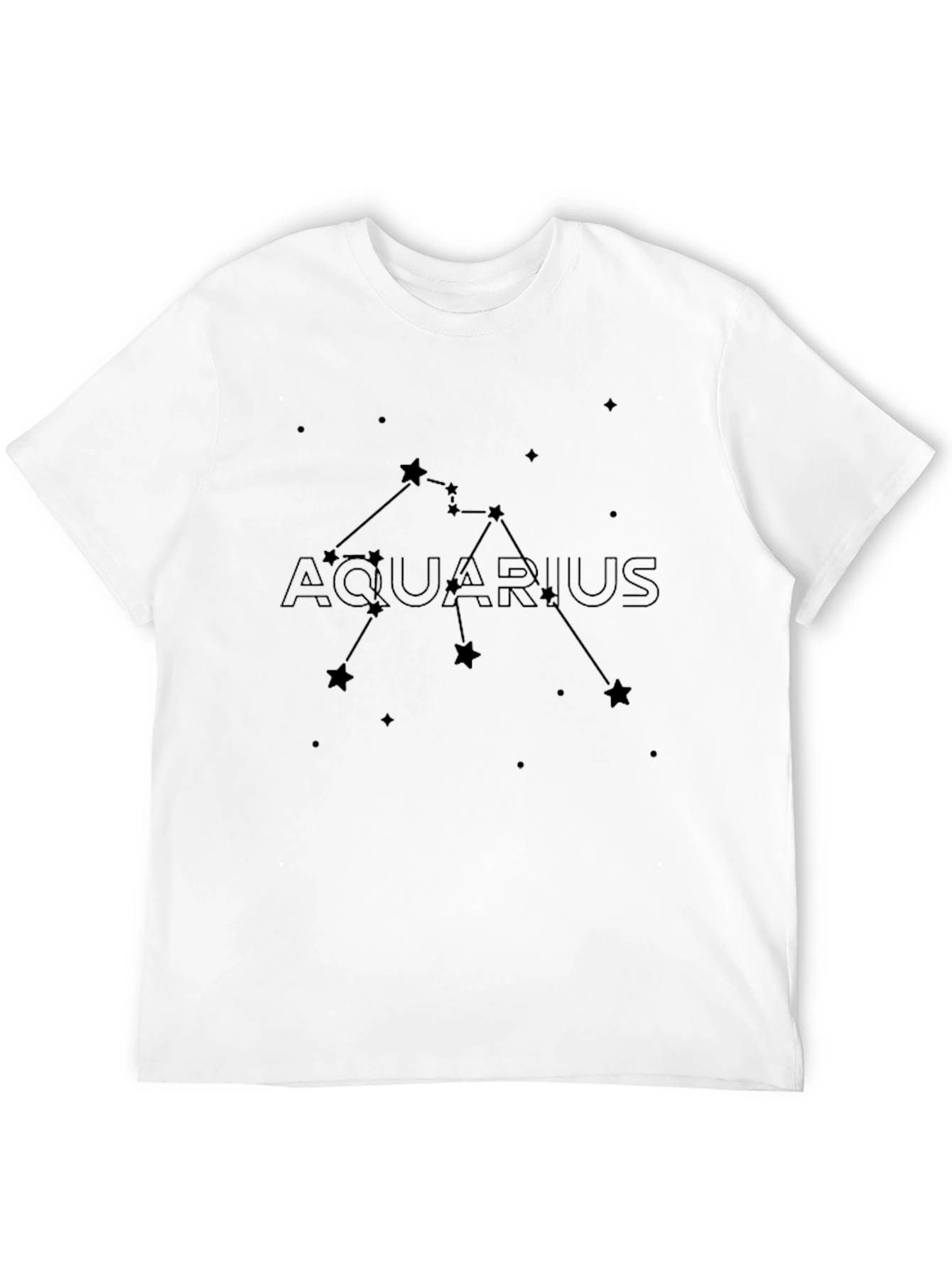 Aquarius Constellation Graphic Tee - Zodiac Sign Shirt