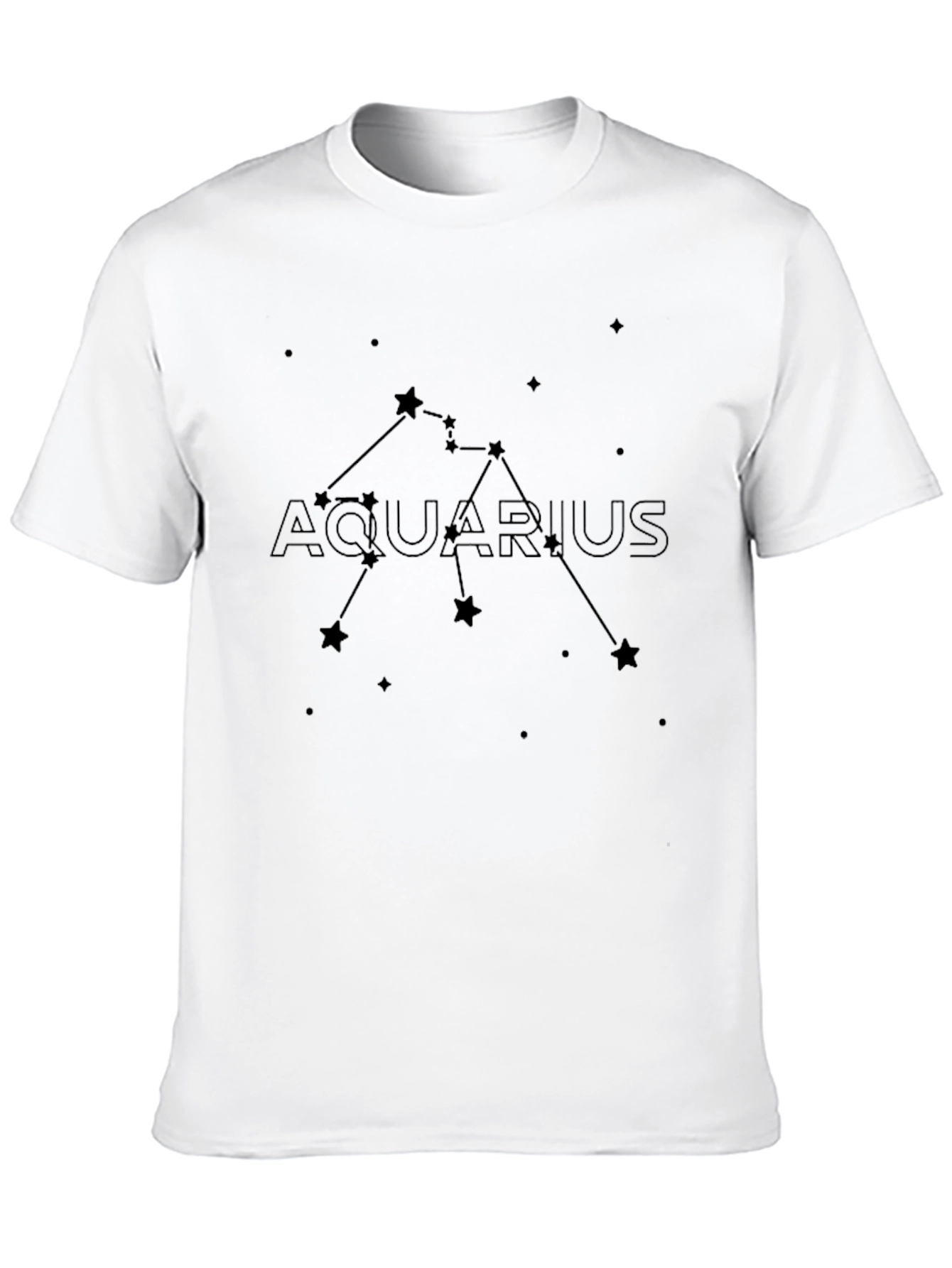 Aquarius Constellation Graphic Tee - Zodiac Sign Shirt
