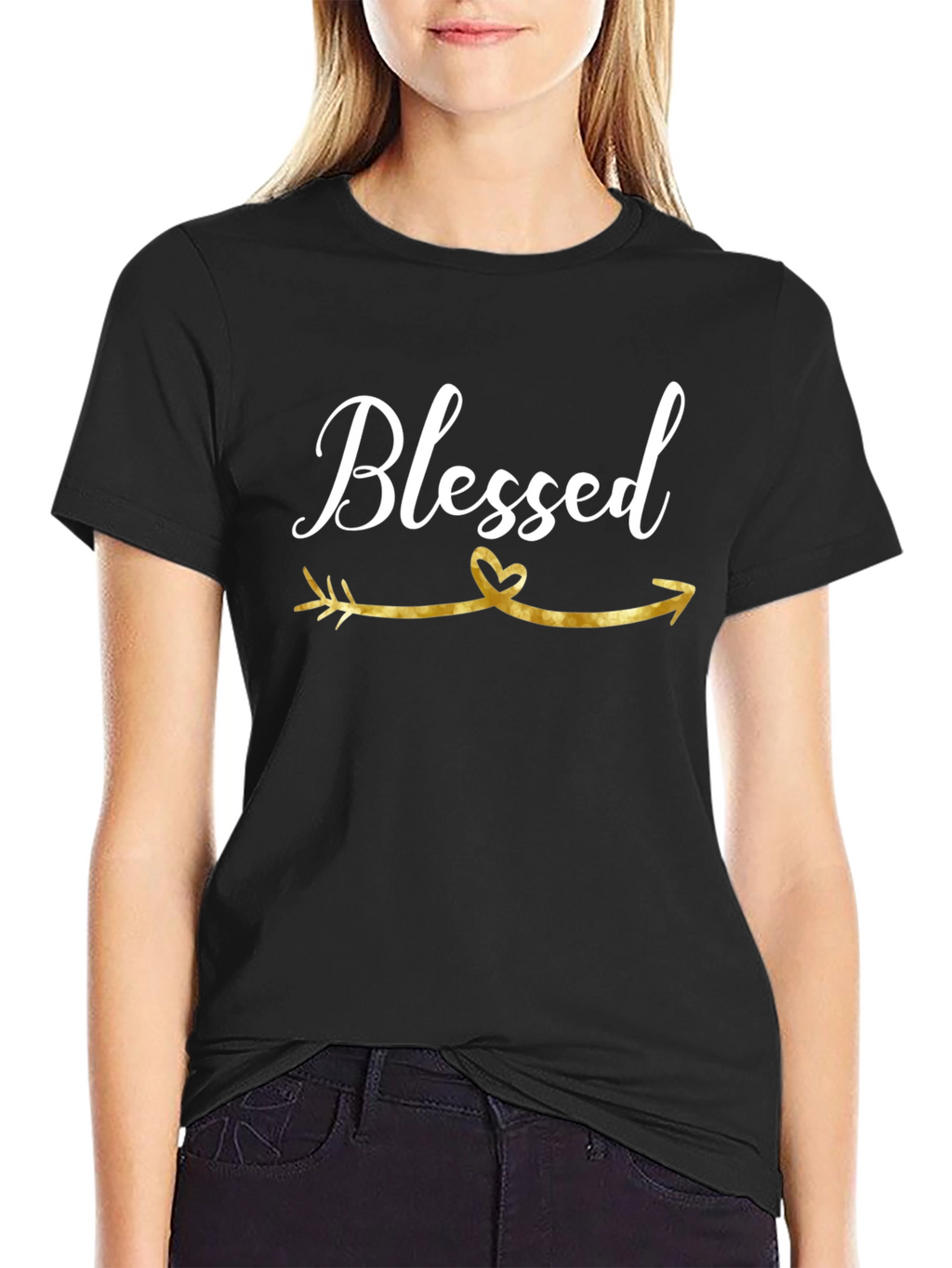 Blessed Arrow Graphic T-Shirt - Black