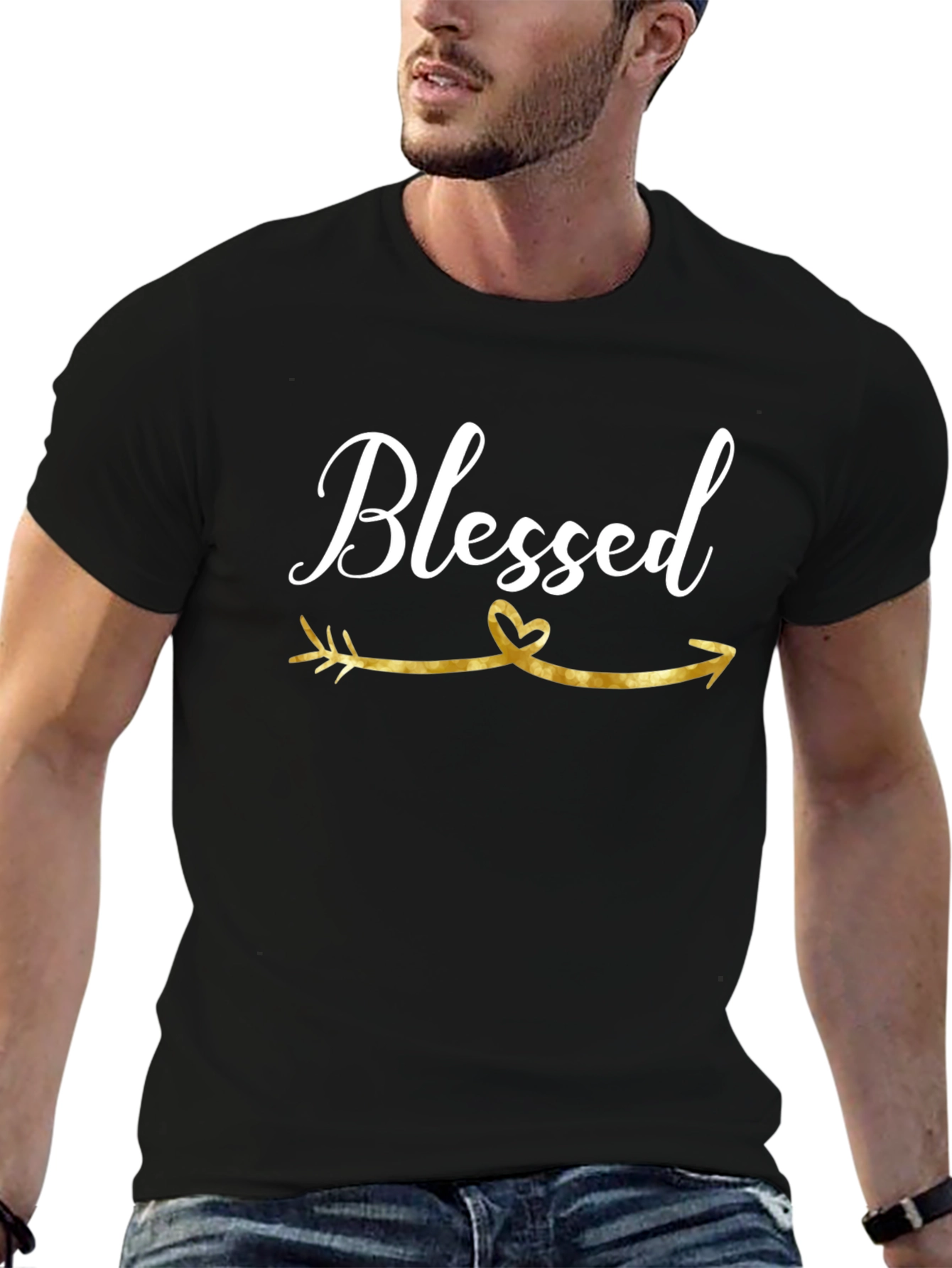 Blessed Arrow Graphic T-Shirt - Black
