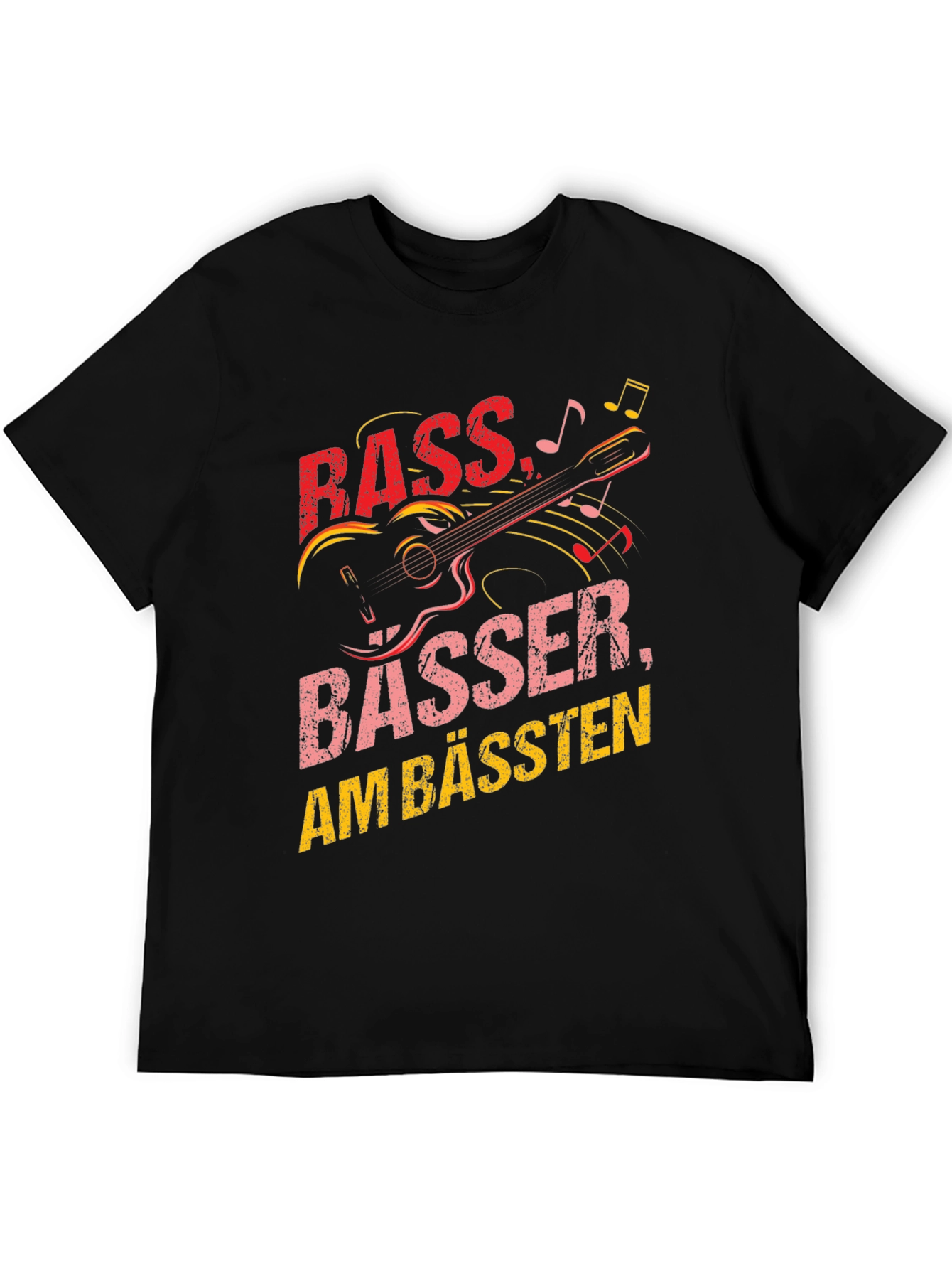 Bass Guitar Musician T-Shirt - Funny German Pun