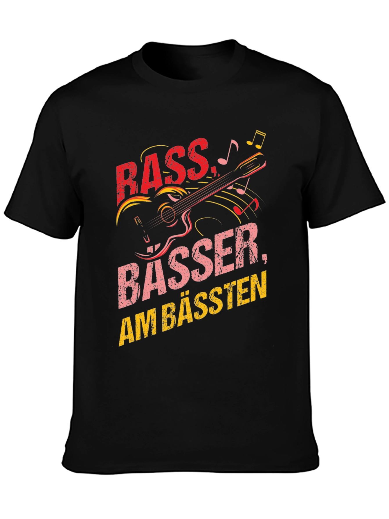 Bass Guitar Musician T-Shirt - Funny German Pun