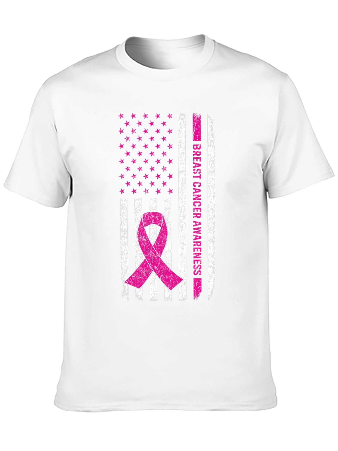 Breast Cancer Awareness Flag T-Shirt