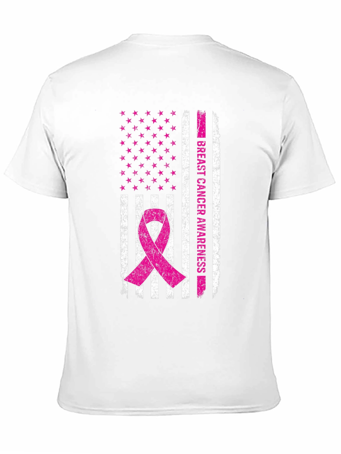 Breast Cancer Awareness Flag T-Shirt