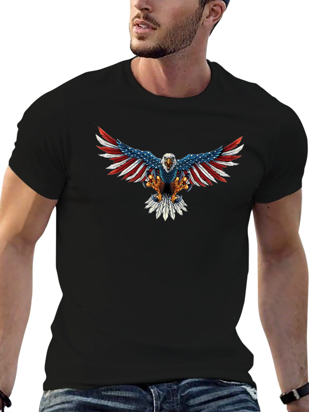 American Eagle Graphic Tee - Patriotic Shirt