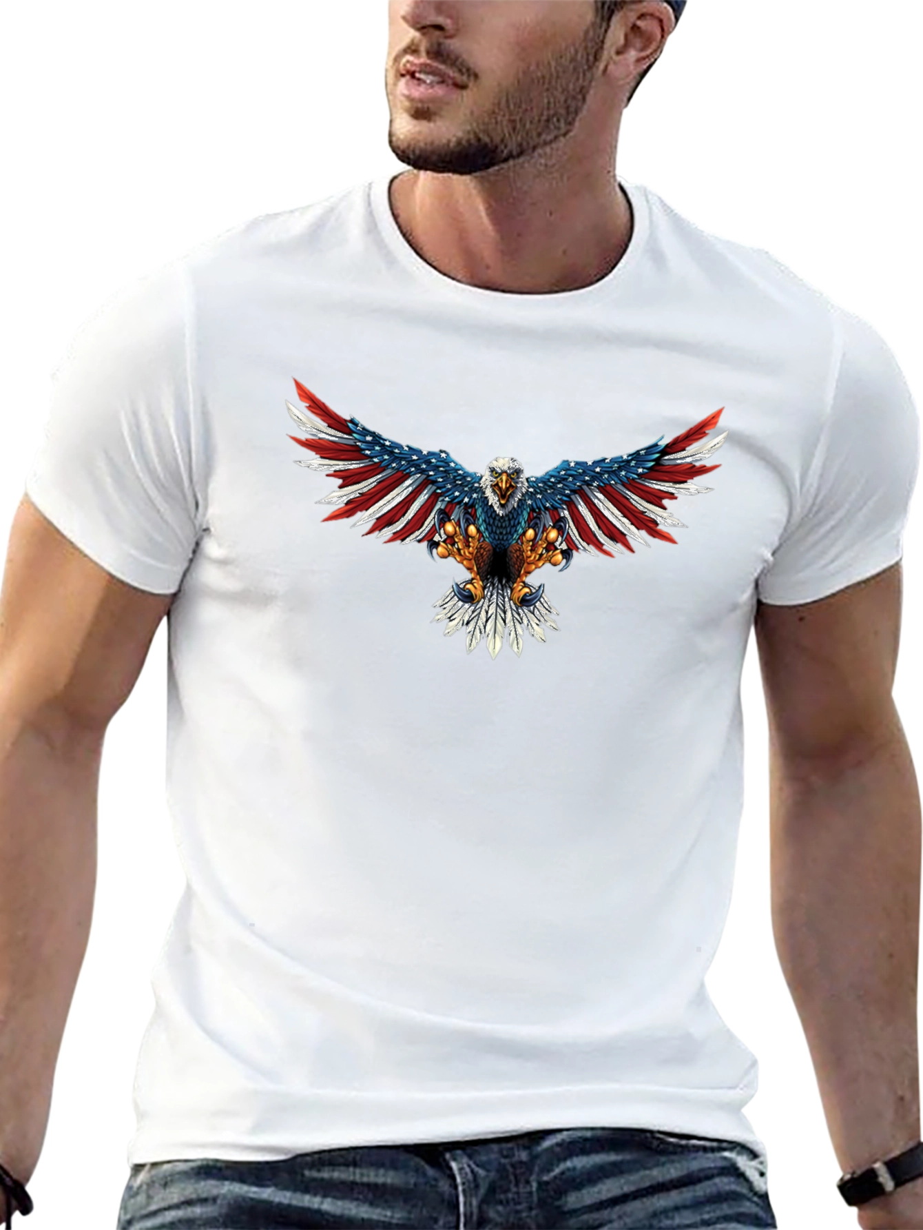 American Eagle Graphic Tee - Patriotic Shirt
