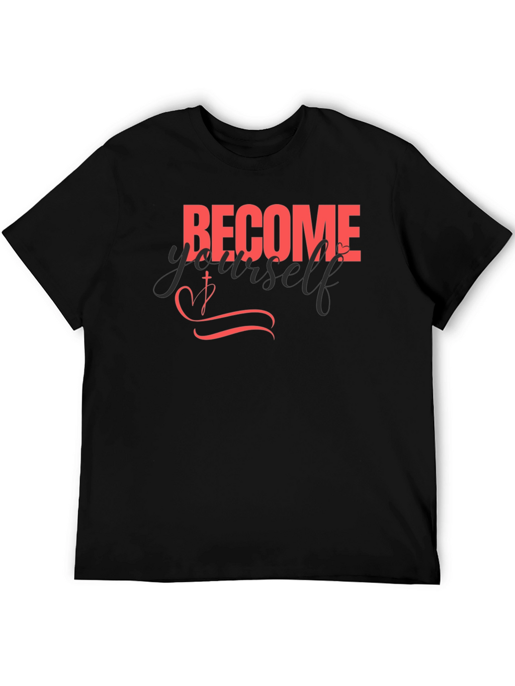 Become Yourself Black Graphic Tee