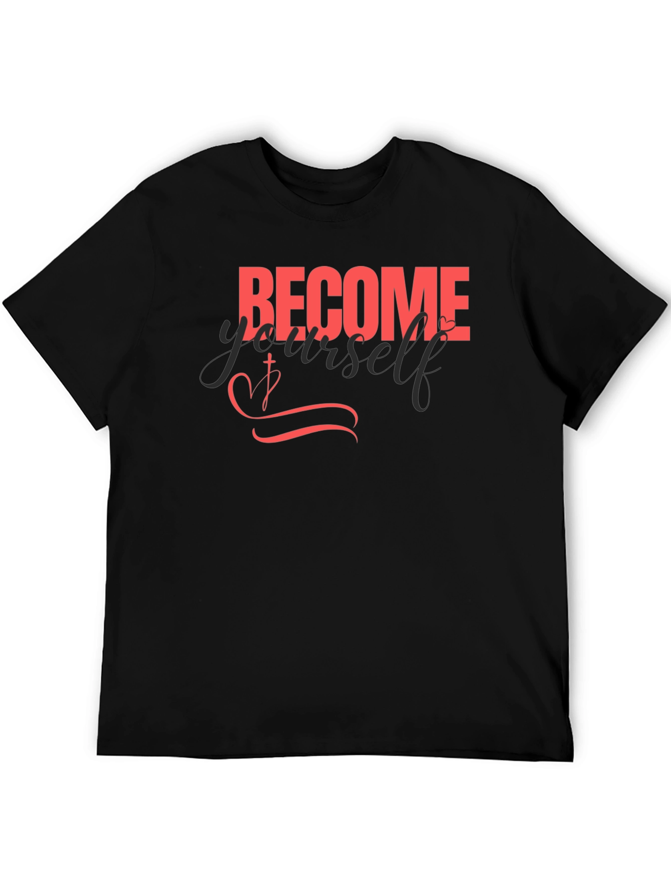 Become Yourself Black Graphic Tee