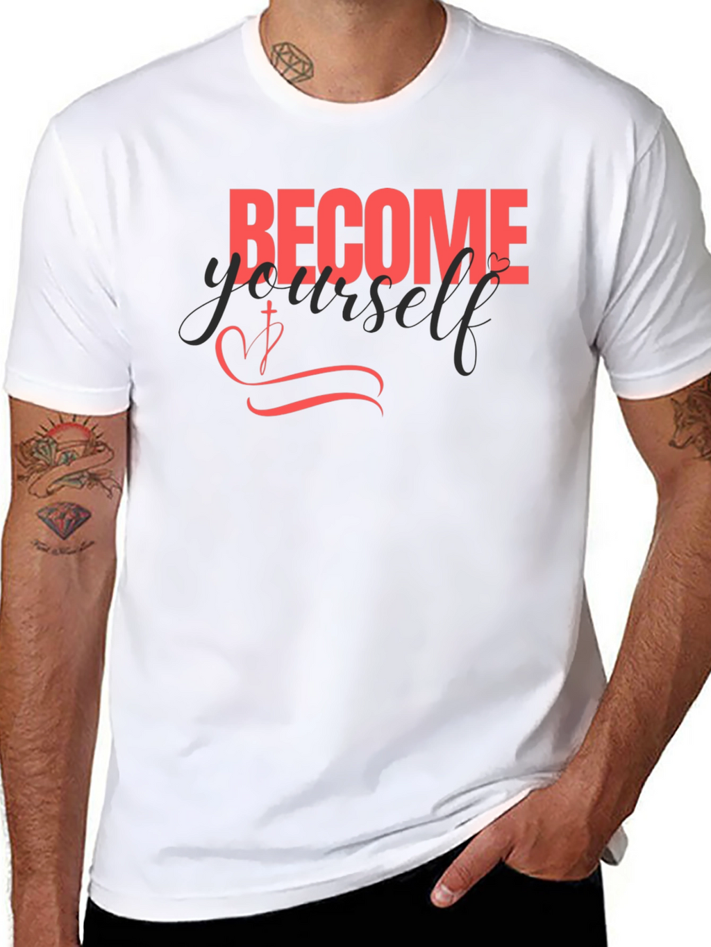 Become Yourself Black Graphic Tee