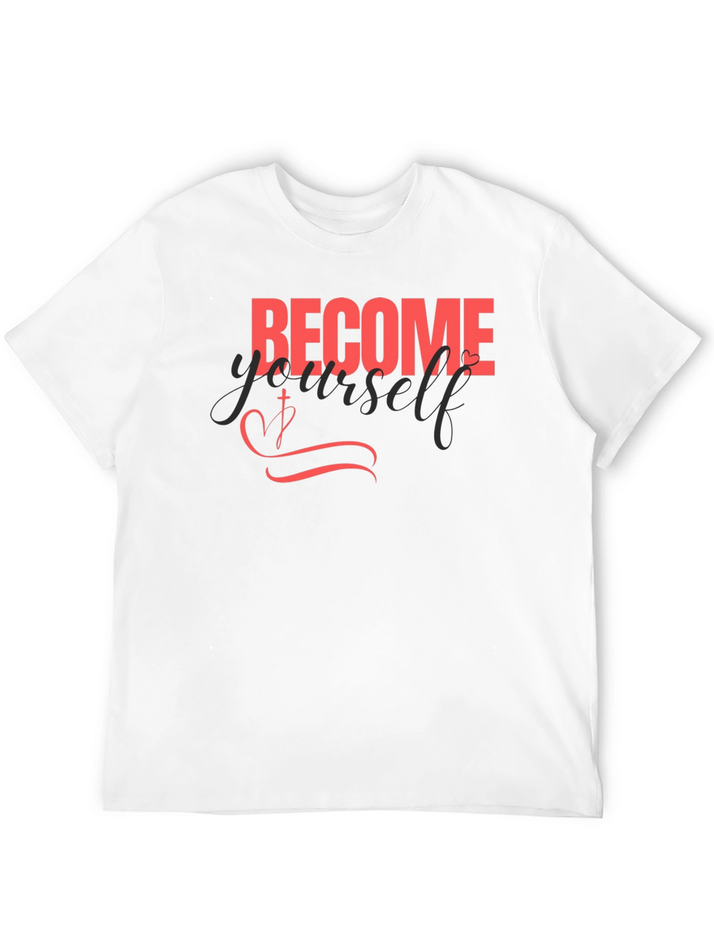 Become Yourself Black Graphic Tee