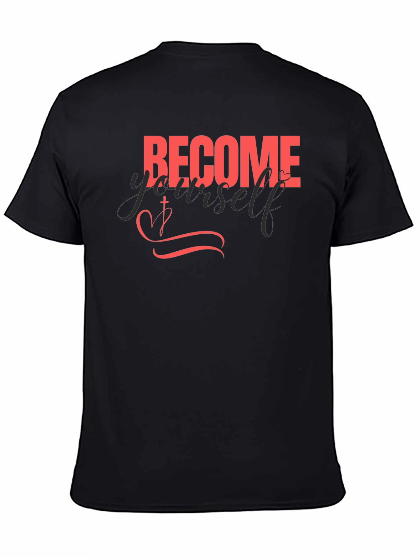 Become Yourself Black Graphic Tee
