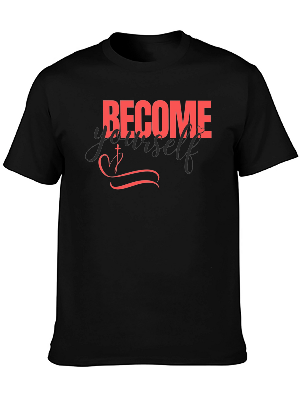 Become Yourself Black Graphic Tee