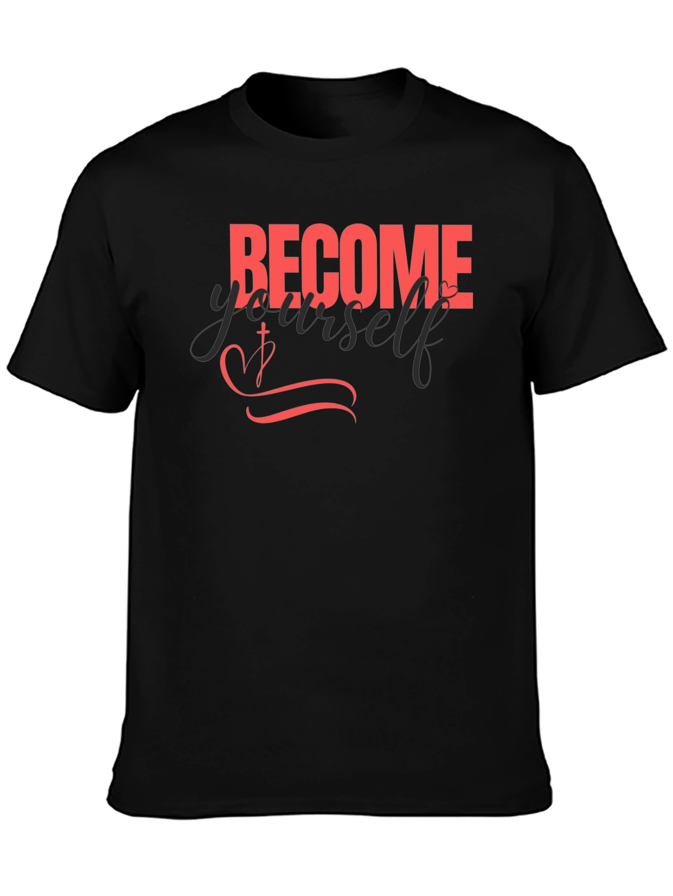 Become Yourself Black Graphic Tee