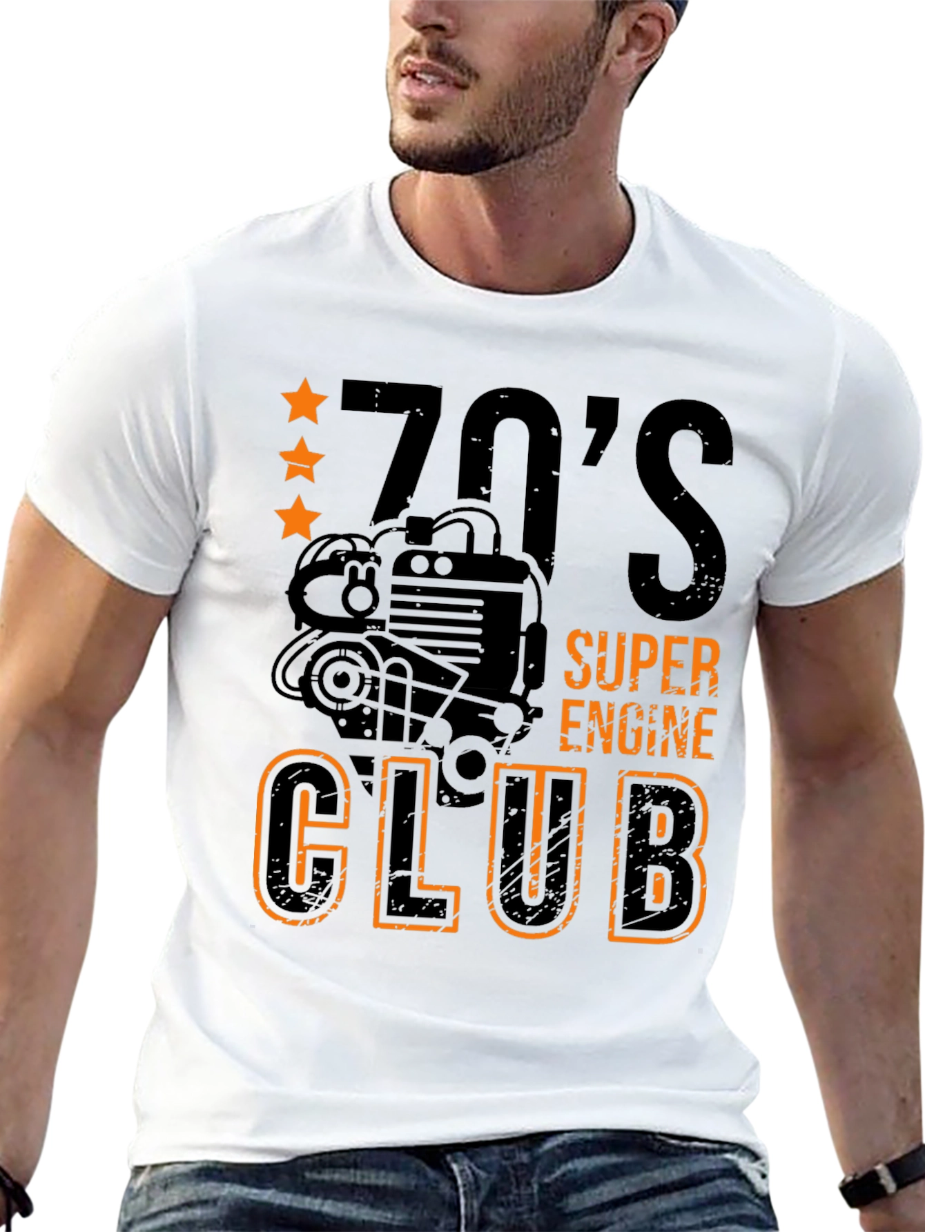70s Super Engine Club Graphic Tee