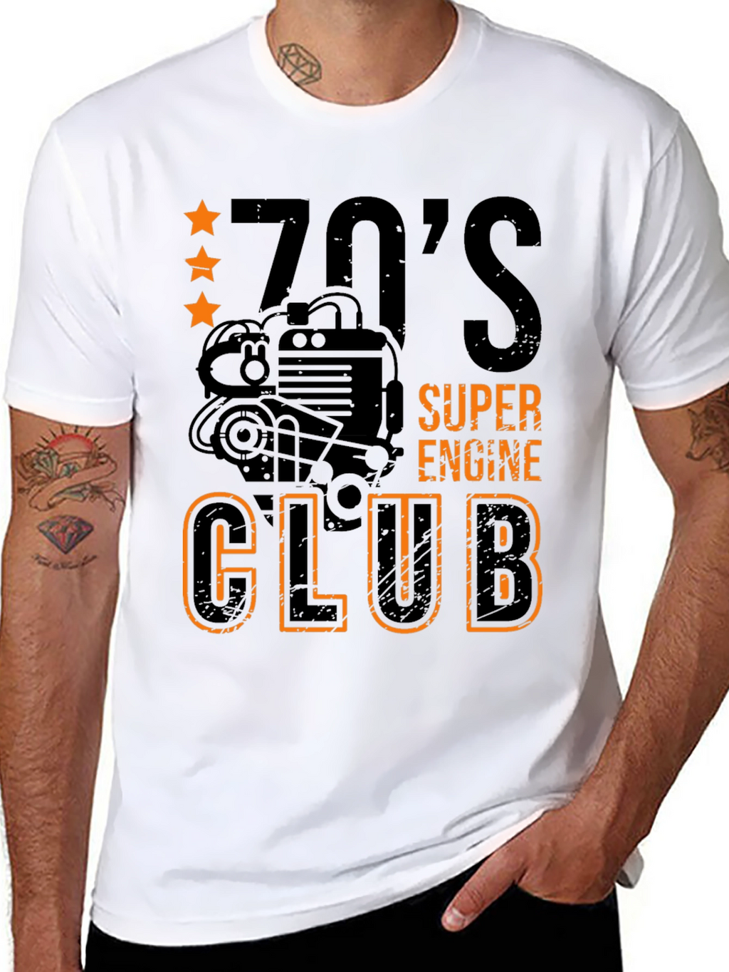 70s Super Engine Club Graphic Tee