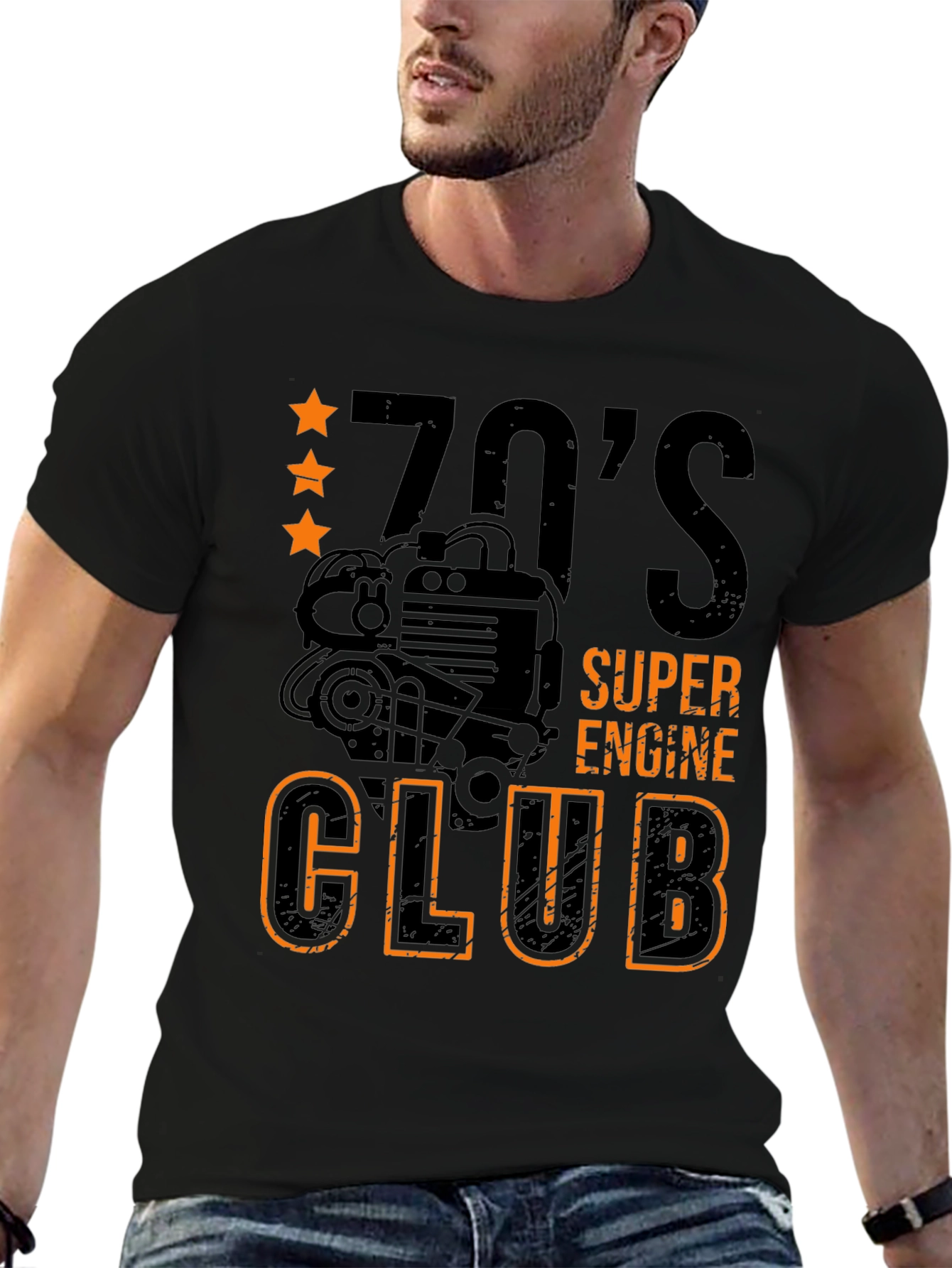 70s Super Engine Club Graphic Tee