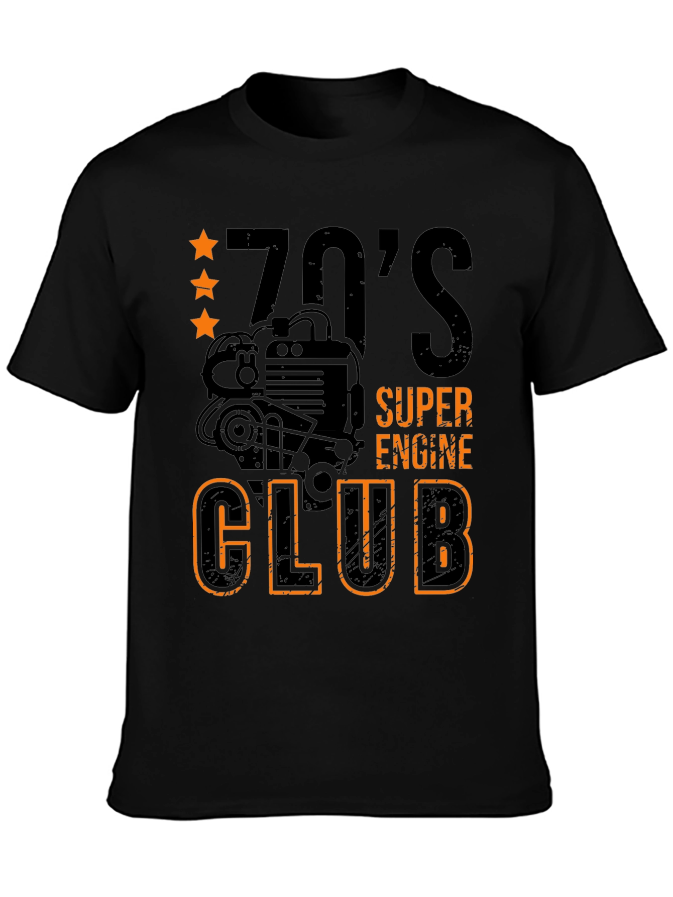 70s Super Engine Club Graphic Tee