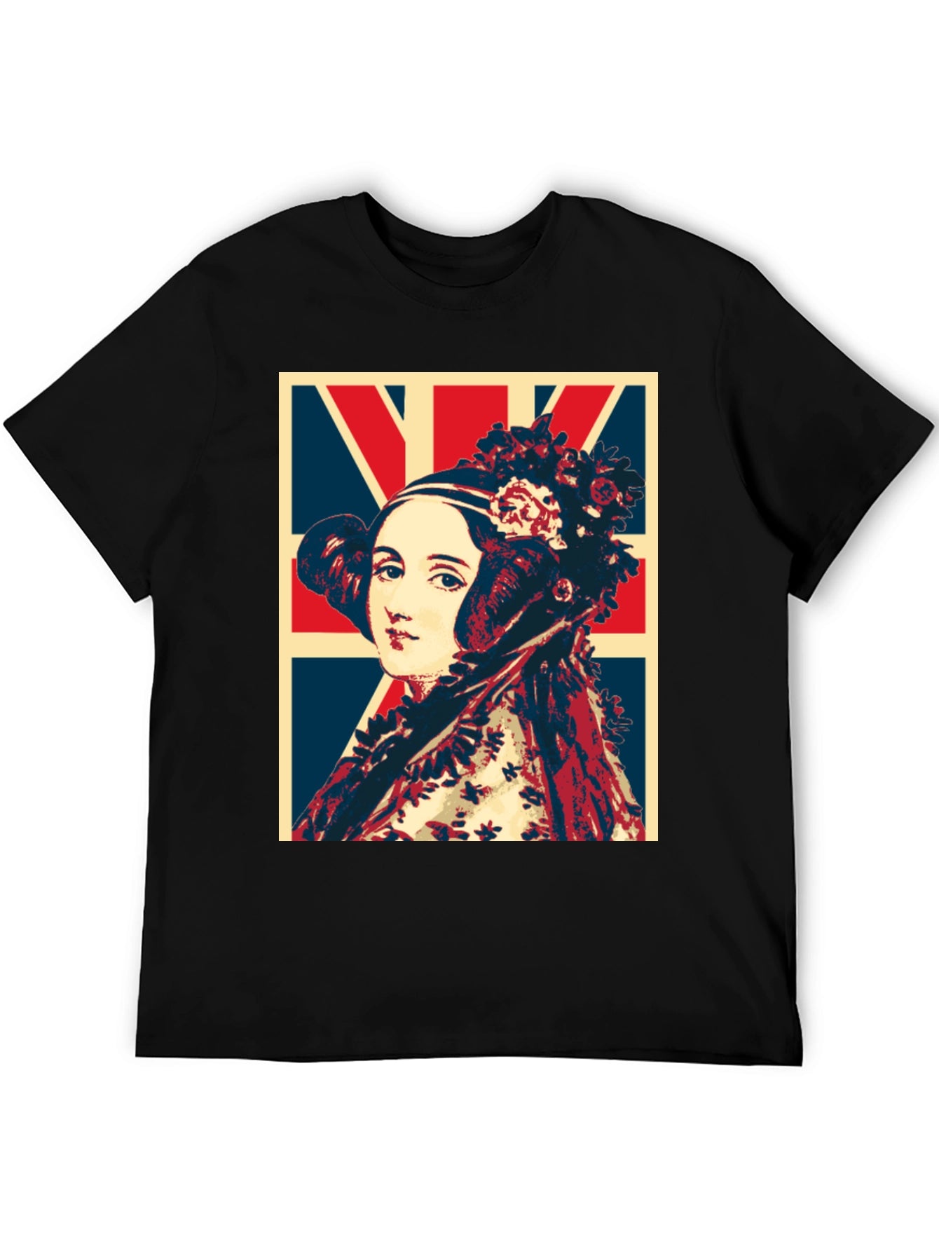 Ada Lovelace Union Jack T-Shirt - Black