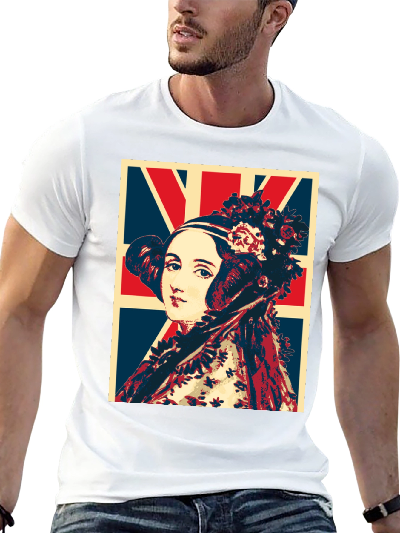 Ada Lovelace Union Jack T-Shirt - Black