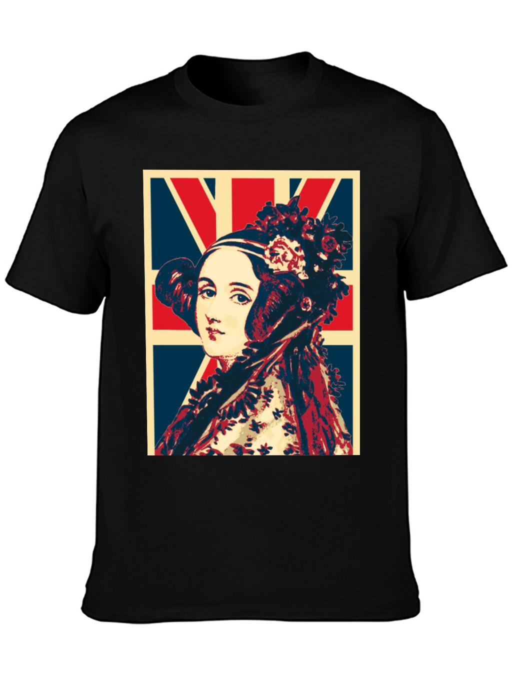 Ada Lovelace Union Jack T-Shirt - Black