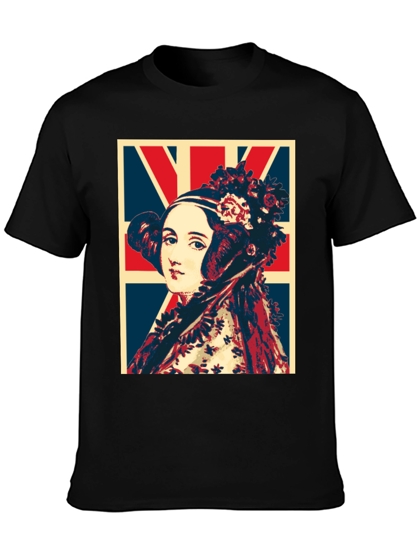 Ada Lovelace Union Jack T-Shirt - Black