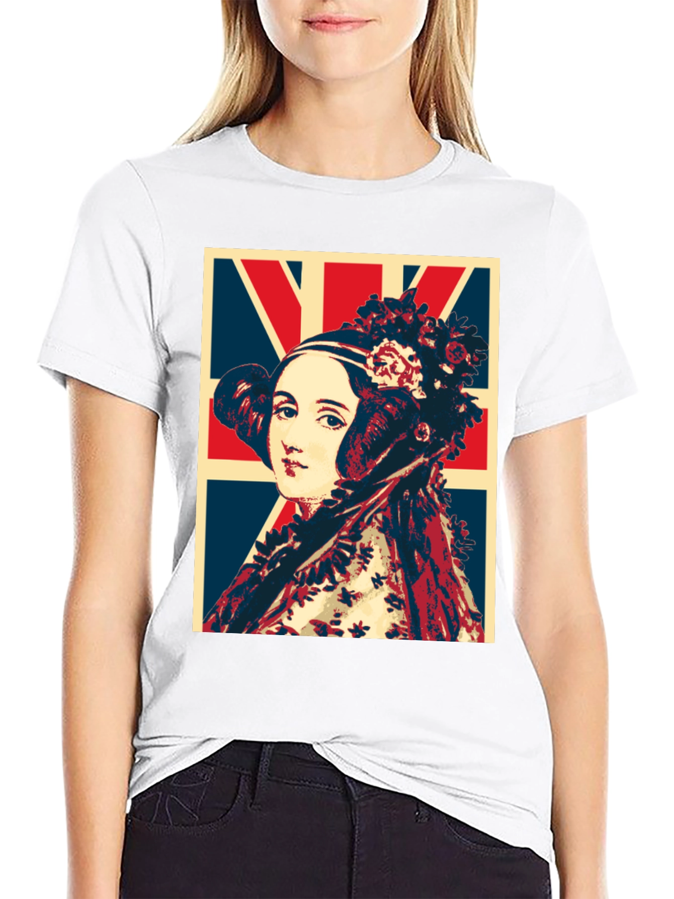 Ada Lovelace Union Jack T-Shirt - Black