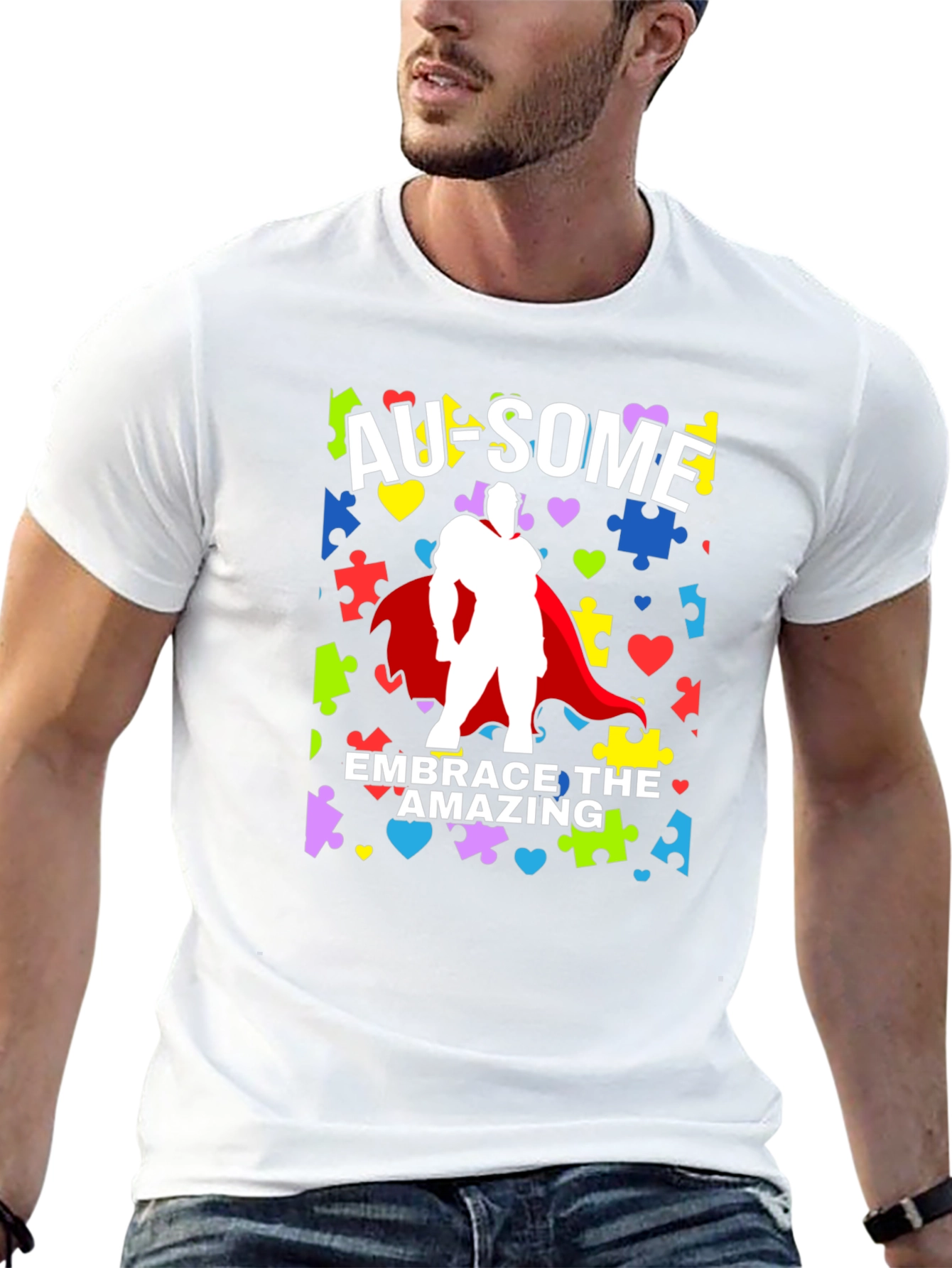 Au-some Embrace The Amazing Autism Awareness T-Shirt